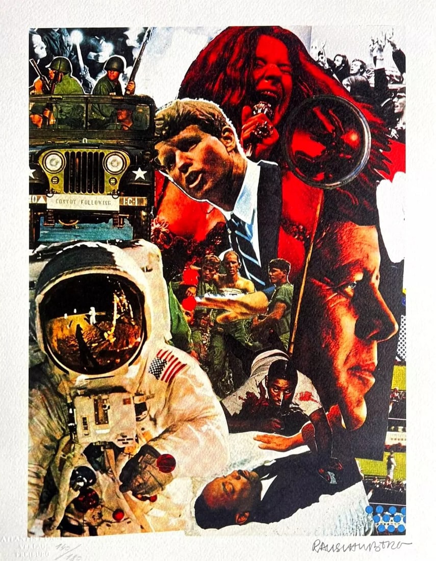 Robert Rauschenberg - Signs: Robert Rauschenberg "Signs" Chromolitograph after an original work. Print-signed lower right. Numbered lower left. Excellent conditions. Shipped with care in solid tube, fast shipping in 3-4 days all