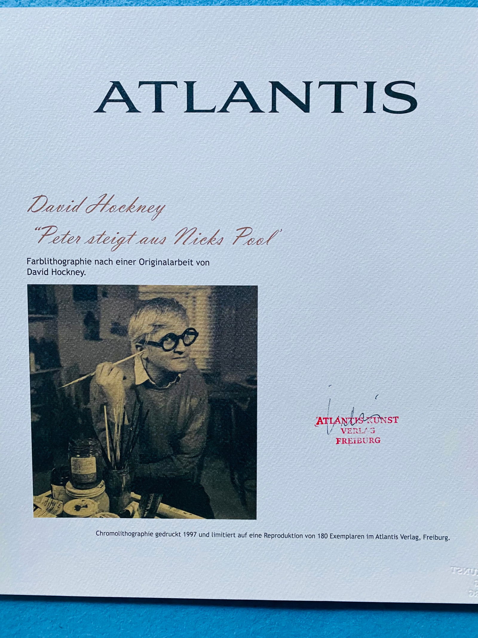 David Hockney - Nick's Pool - 4