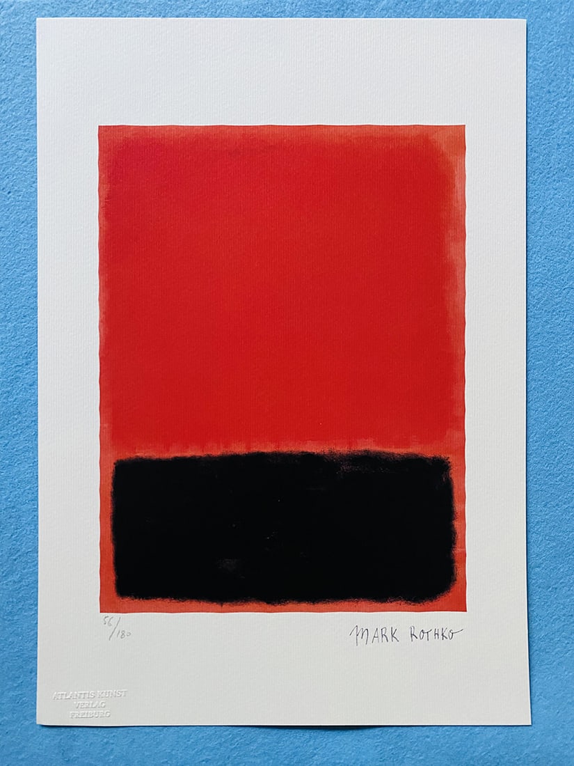 Mark Rothko - Untitled: Mark Rothko "Untitled" Chromolitograph after an original work. Print-signed lower right. Numbered lower left. Excellent conditions. Shipped with care in solid tube, fast shipping in 3-4 days all over