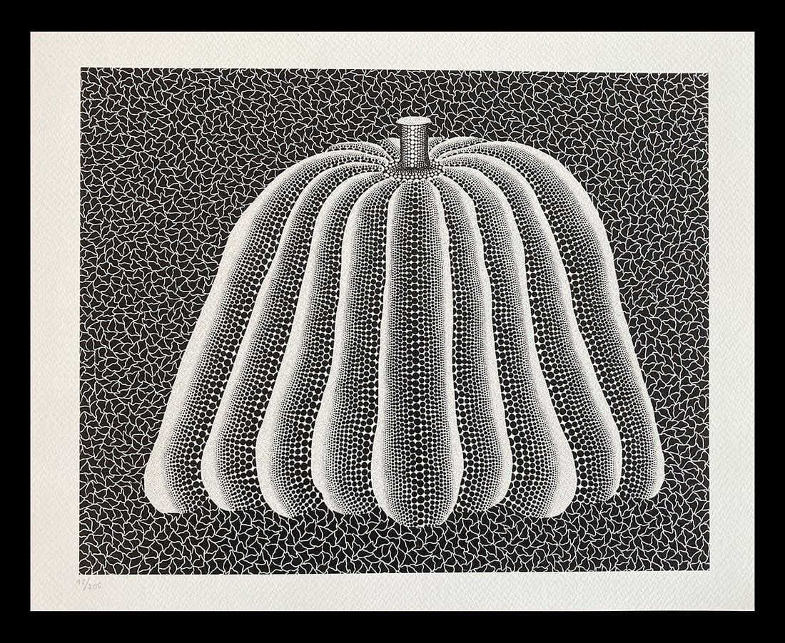 Yayoi Kusama - Pumpkin: Yayoi Kusama "Pumpkin" Chromolitograph after an original work. Numbered lower left. Excellent conditions. Shipped with care in solid tube, fast shipping in 3-4 days all over the world, 1-2 days in