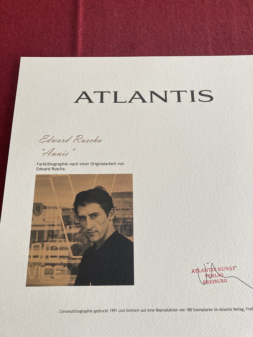 Ed Ruscha - Annie - 5