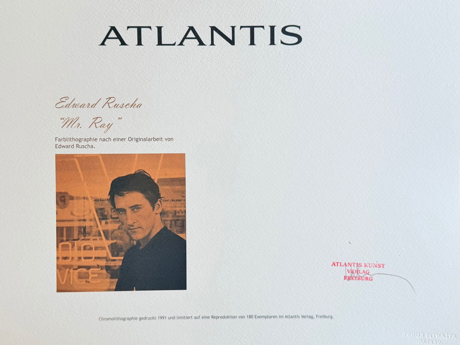 Ed Ruscha - Mr. Ray - 5