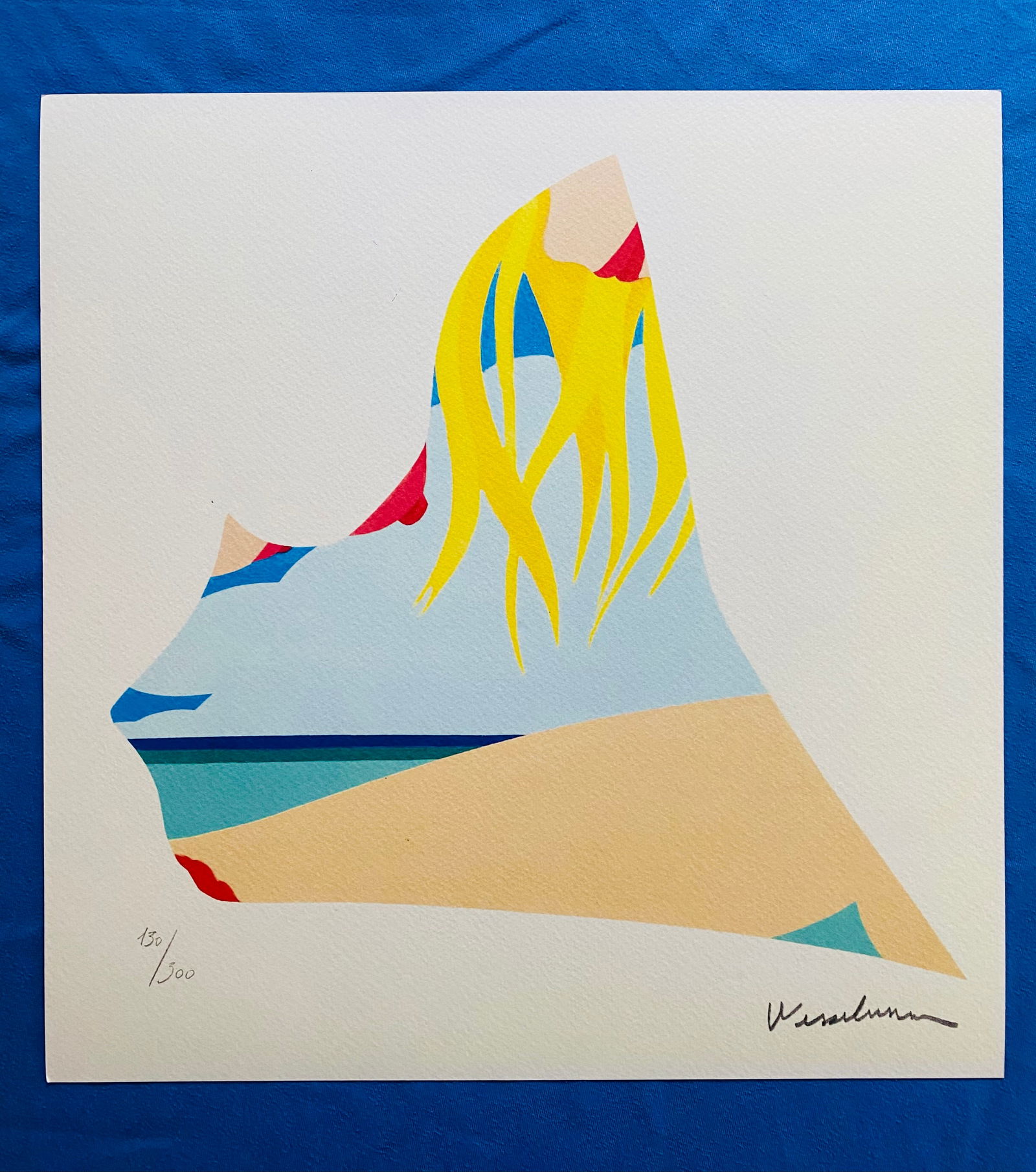 Tom Wesselmann - Study for Seascape: Tom Wesselmann "Study for Seascape" Chromolitograph after an original work. Print-signed lower right. Numbered lower left. Excellent conditions. Shipped with care in solid tube, fast shipping in 3-4 d