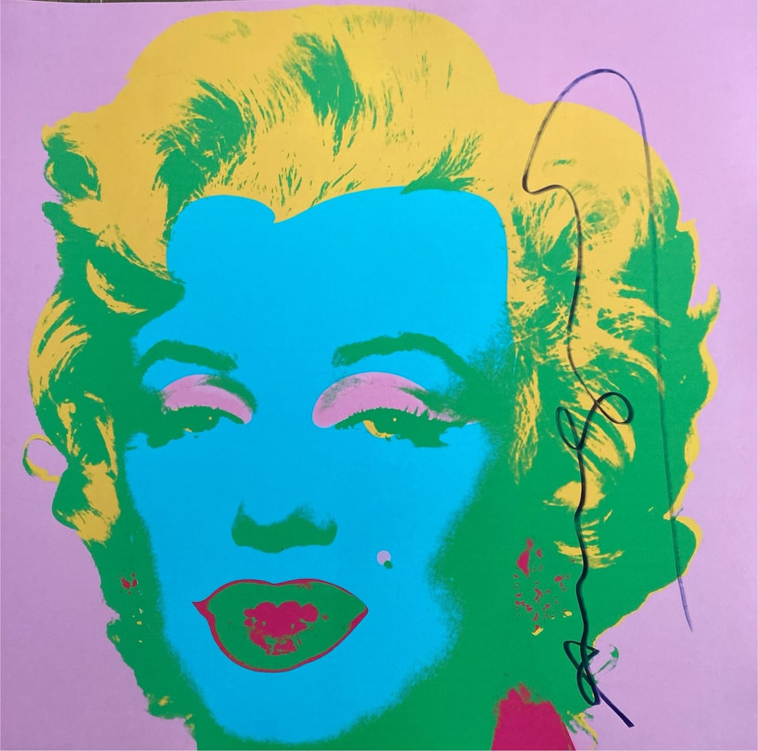 Andy Warhol - Marilyn Monroe: Andy Warhol "Marilyn Monroe" beautiful original HAND SIGNED poster on Lenox Paper attributed to the american pop art master Andy Warhol. Hand signed. Certificate of Edition with the stamp of the