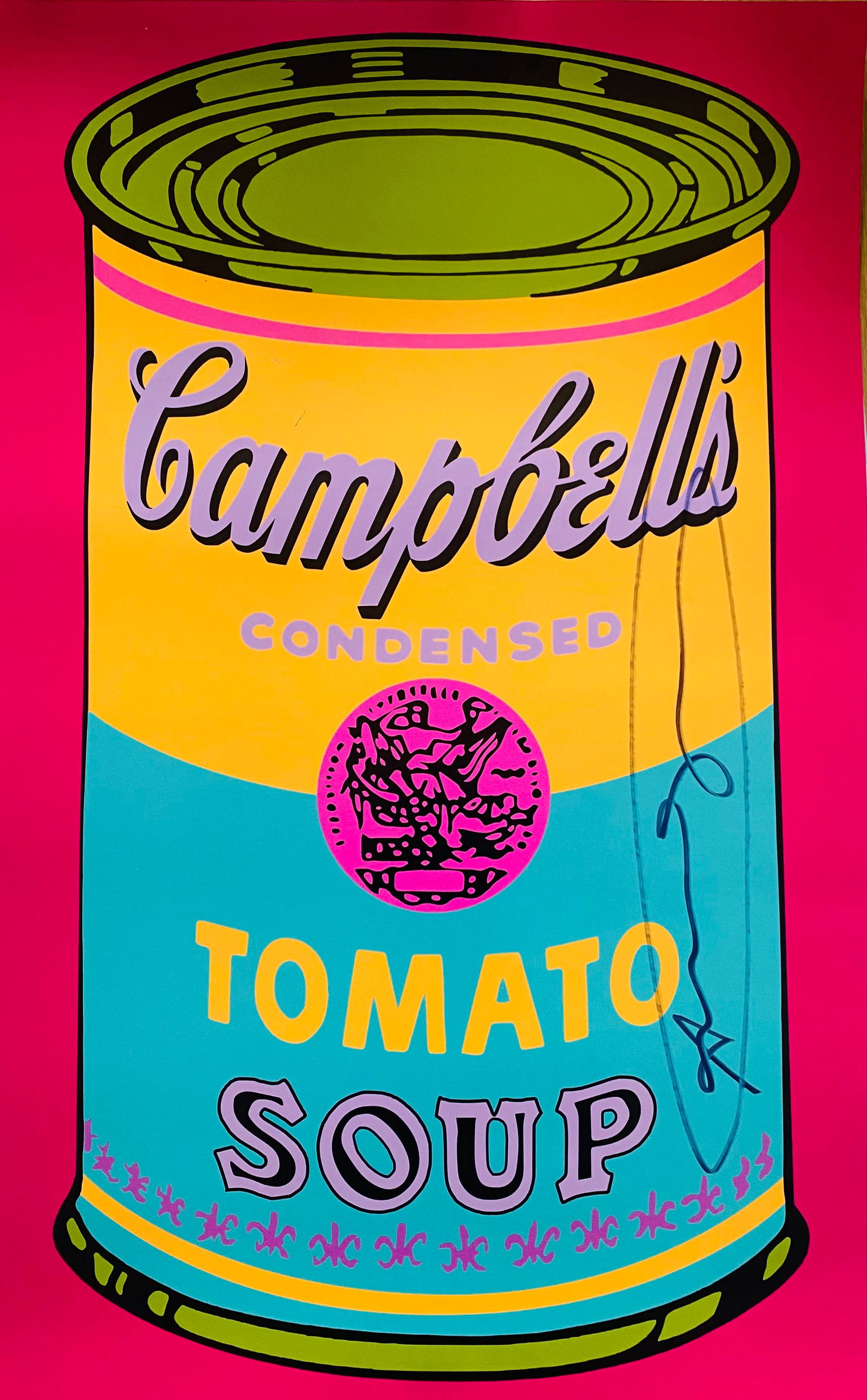Andy Warhol - Campbell's Tomato Soup: Andy Warhol "Campbell's Tomato Soup" beautiful original HAND SIGNED poster on Lenox Paper attributed to the american pop art master Andy Warhol. Hand signed. Certificate of Edition with the stamp of