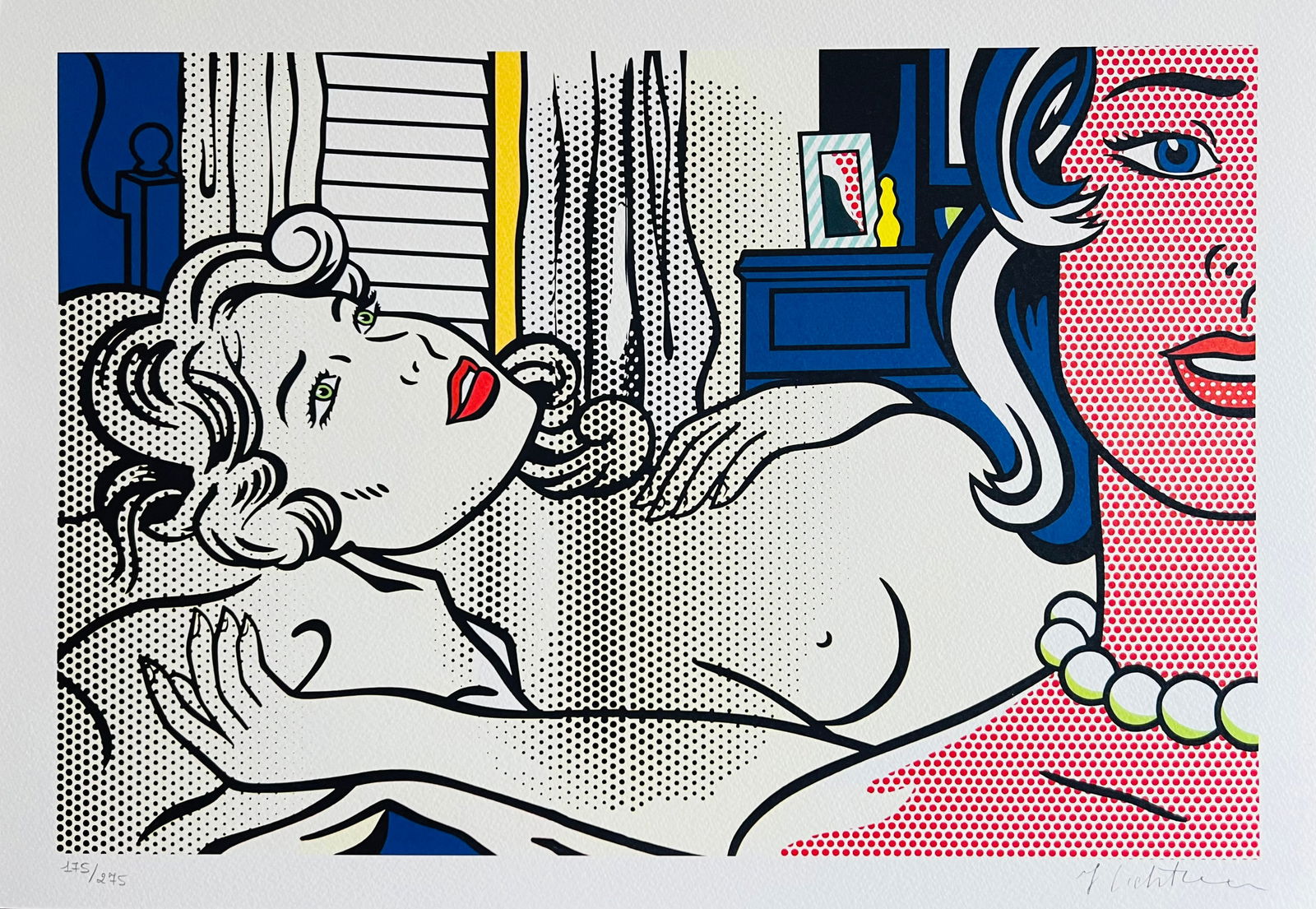 Roy Lichtenstein - Two Nudes: Roy Lichtenstein "Two Nudes" Chromolitograph after an original work. Print-signed lower right. Numbered lower left. Excellent conditions. Shipped with care in solid tube, fast shipping in 3-4 days all