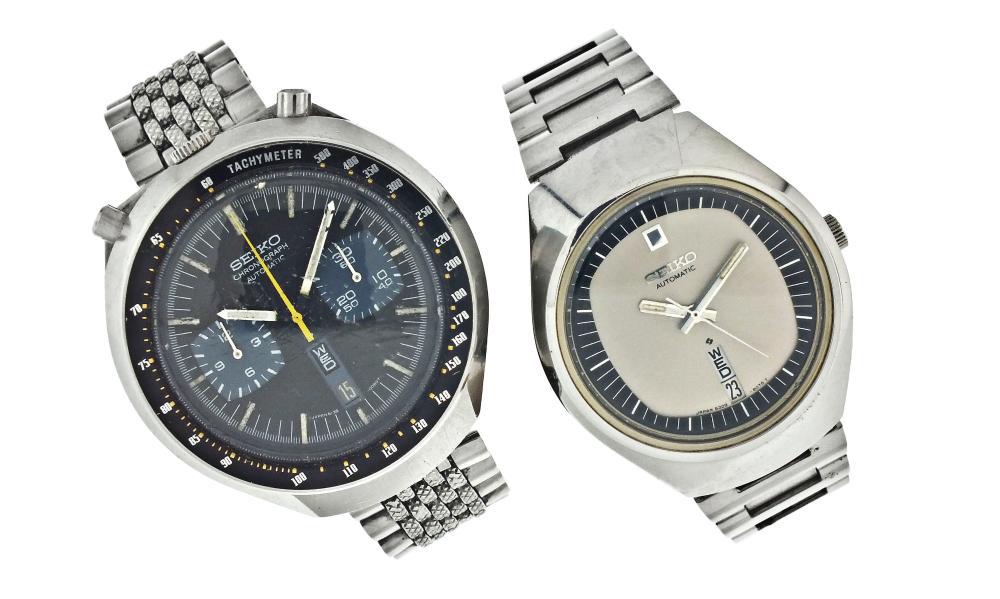 Two vintage Seiko wrist watches including a ref. 6138- (1 of 8)