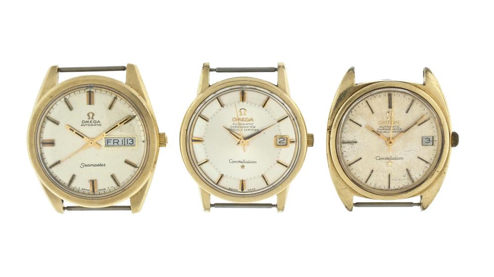 Two Omega Constellation wrist watches and a Seamaster (1 of 4)