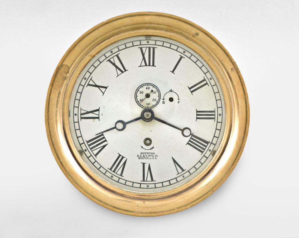 Boston Clock Co. "Marine" hanging ship's clock (1 of 5)