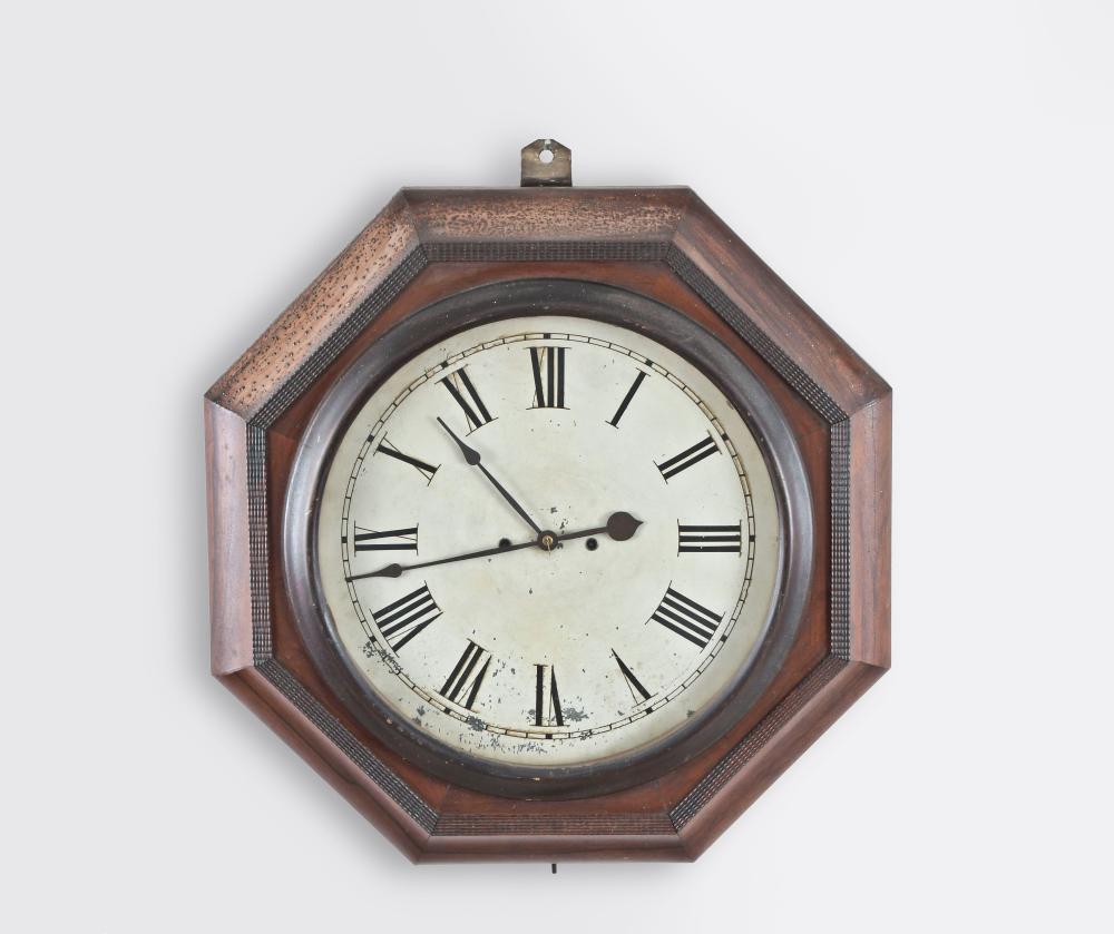 Atkins Clock Co. Ripple Molded Octagonal Wall Clock (1 of 3)