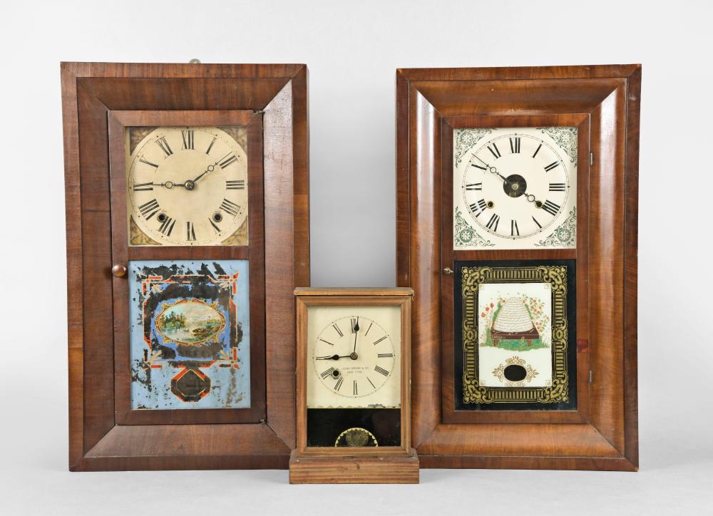Three American 30 Hour Shelf Clocks including an Henry (1 of 7)