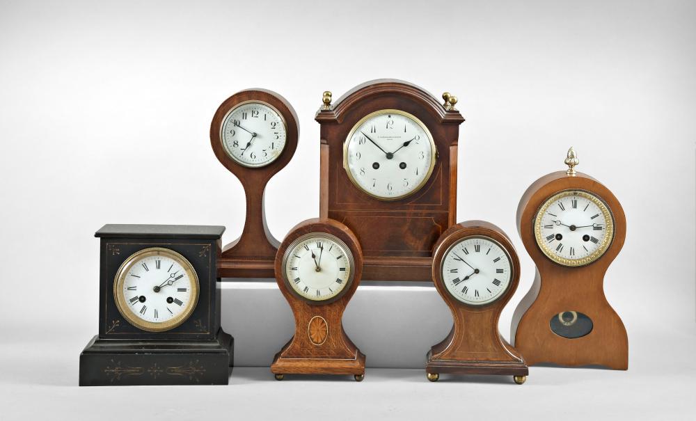Lot of six French clocks (1 of 3)