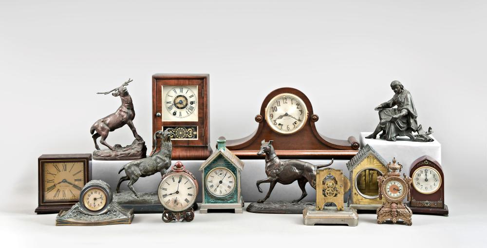 Eight Novelty and Desk Clocks together with Several (1 of 3)