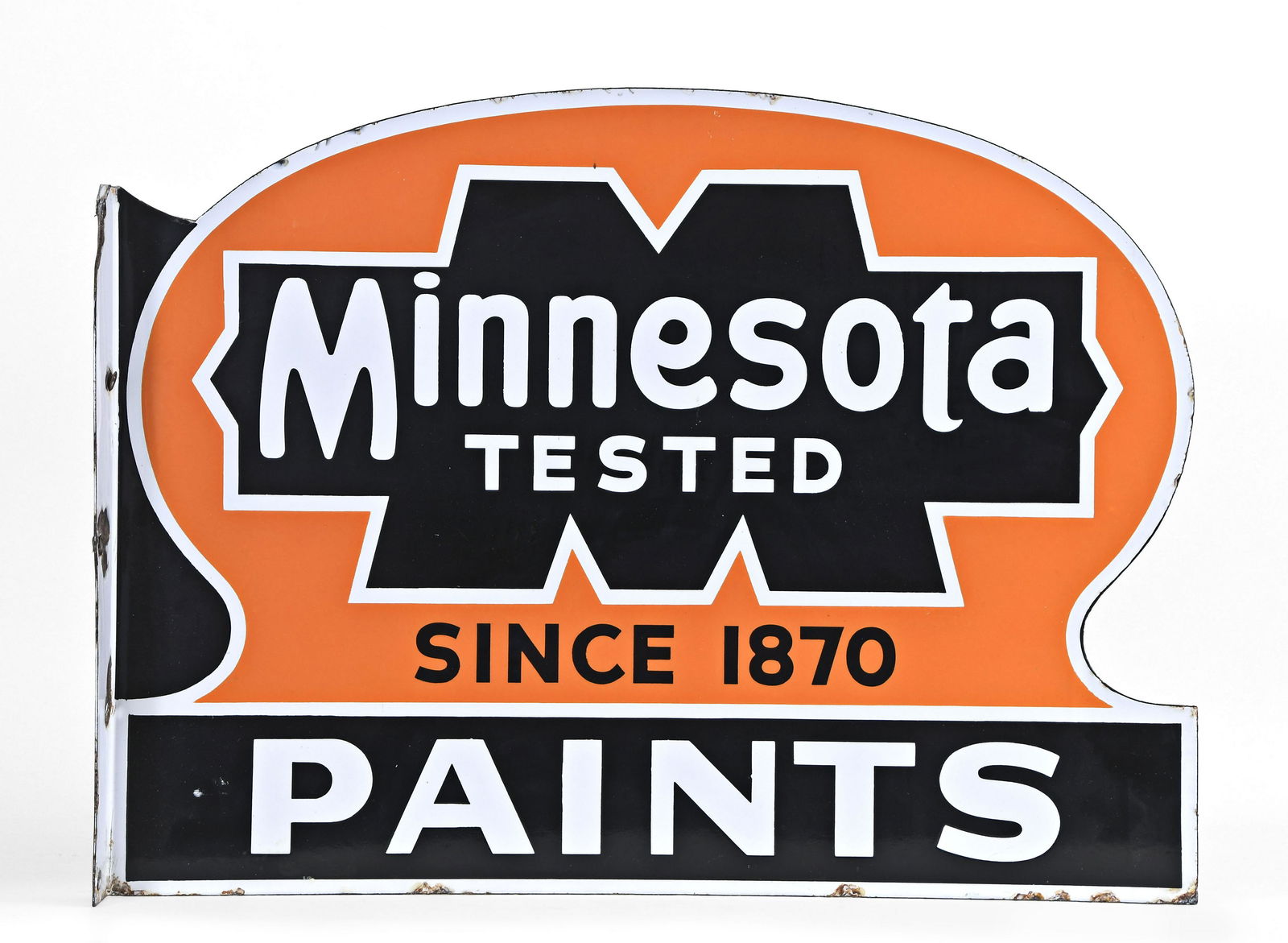 A mid 20th century enamel Minnesota Paints sign (1 of 4)