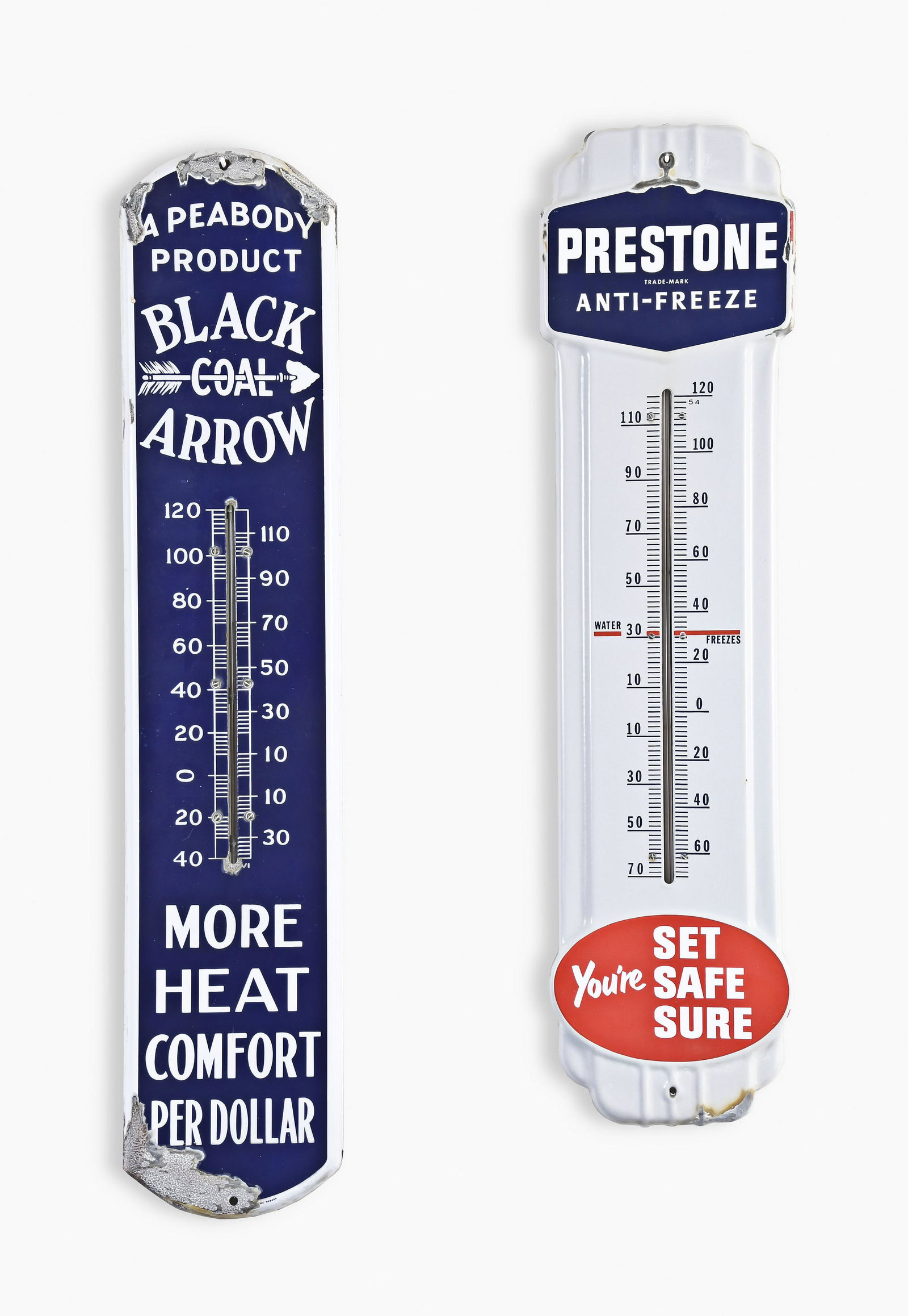 Lot of four large mid 20th century advertising (1 of 2)