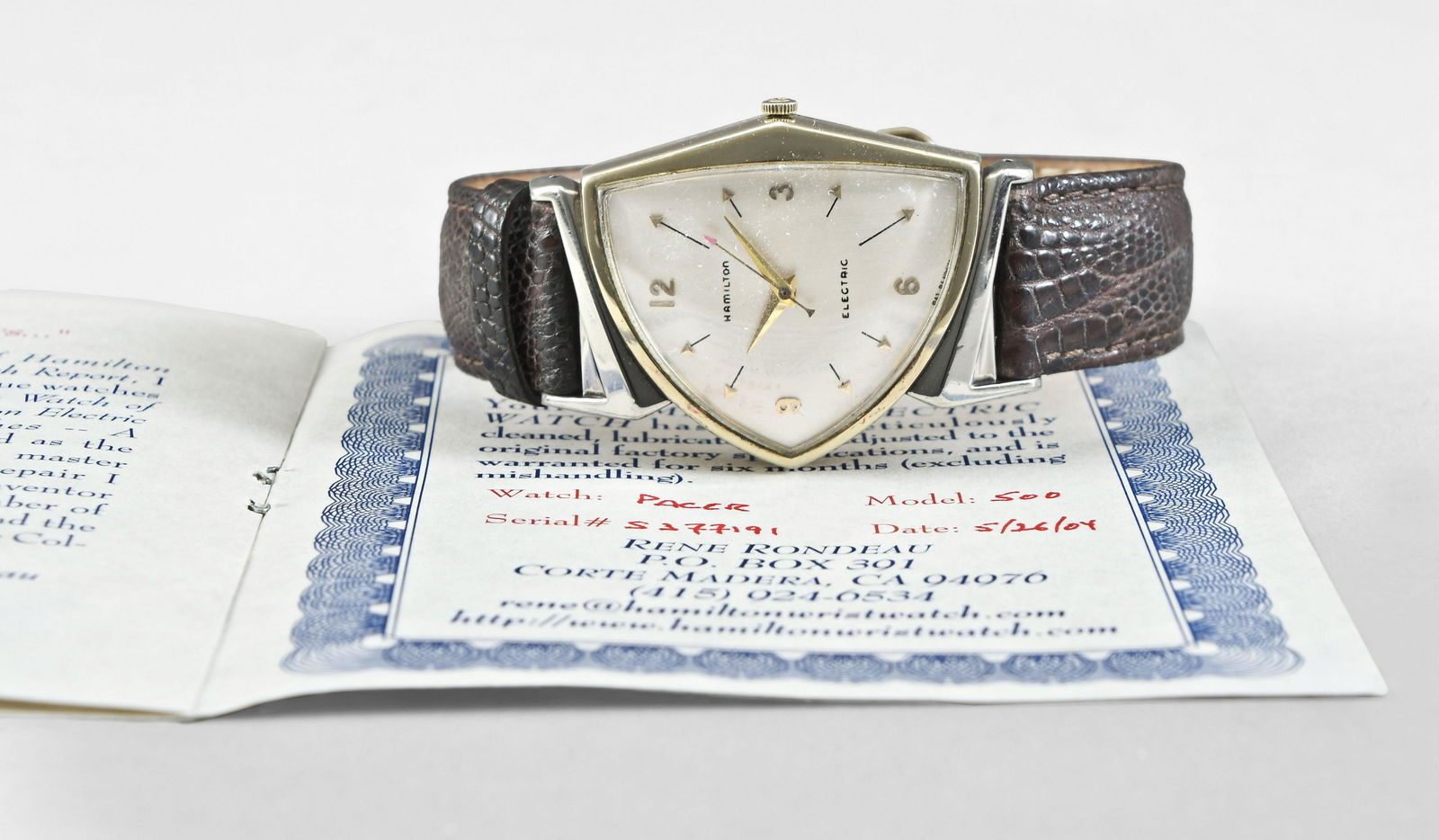 A Hamilton electric Pacer model wrist watch (1 of 8)