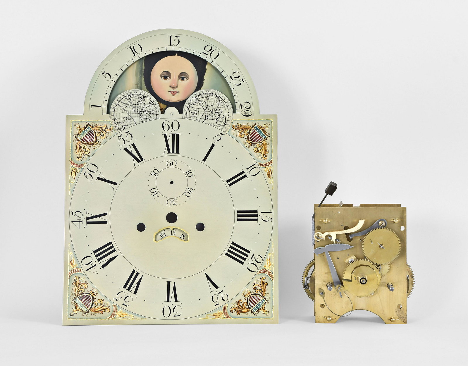 Tall Clock Movement and Dial (1 of 13)
