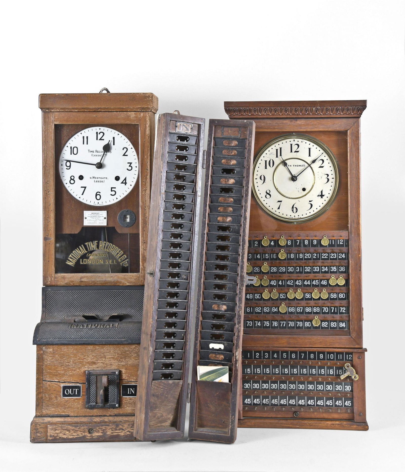 Two Hanging Clocks including a Seth Thomas with Key (1 of 5)