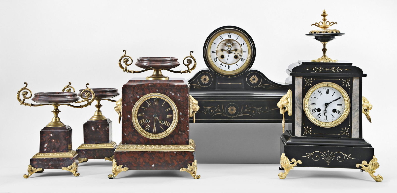 Three French shelf clocks (1 of 9)