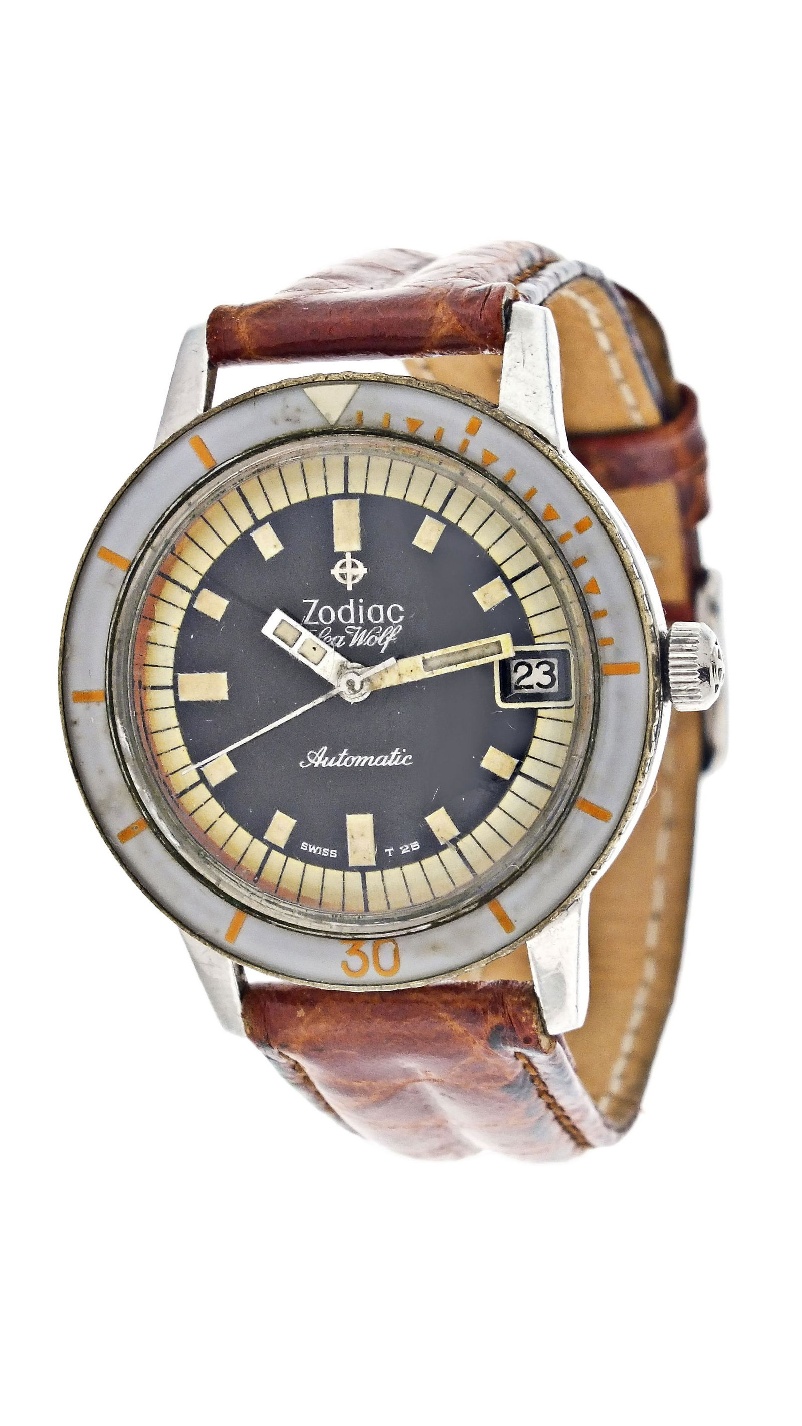 A Zodiac ref. 722 - 946B Sea Wolf divers wrist watch (1 of 7)