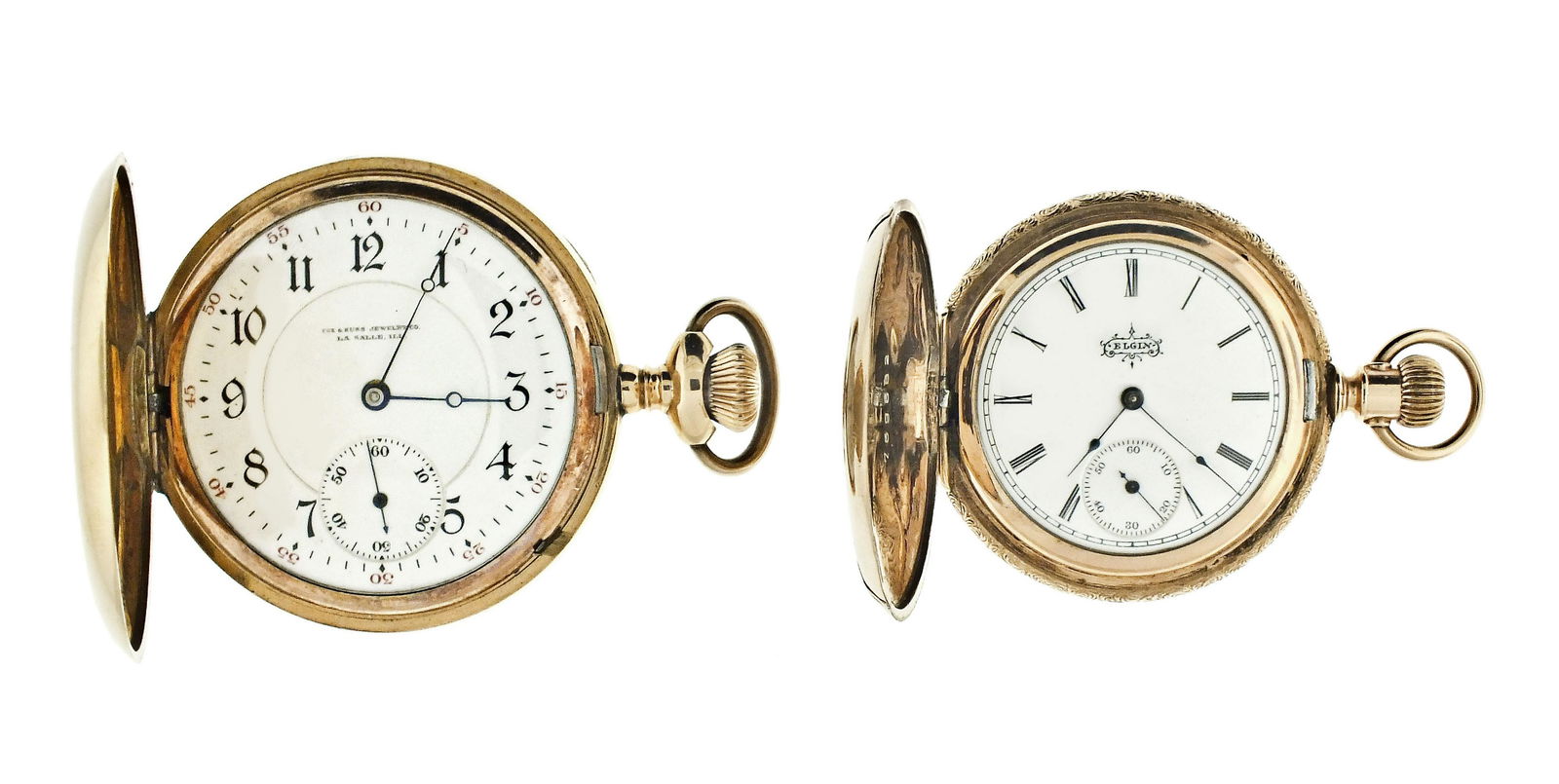 Lot of two American pocket watches with multi color (1 of 4)