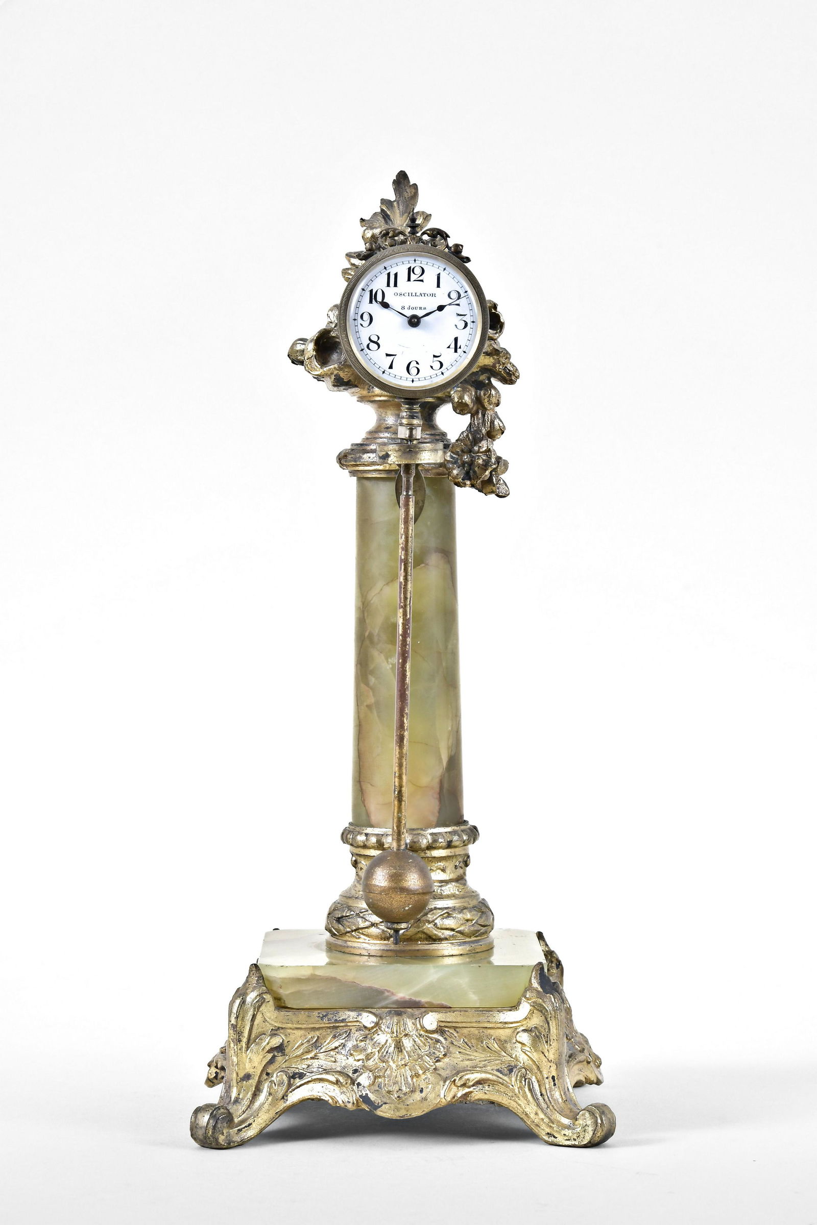 An early 20th century swinging mystery clock by the (1 of 8)