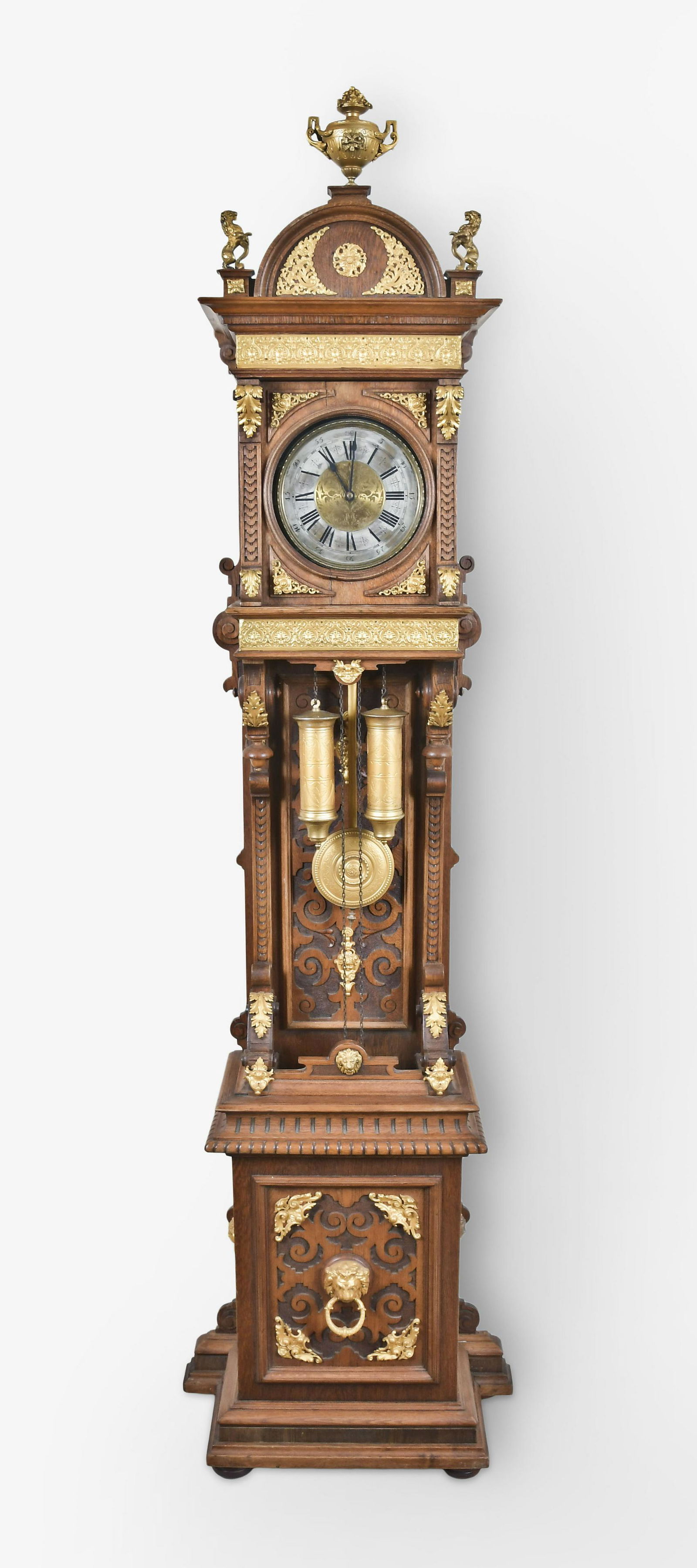 German Two Weight Open Well Tall Clock (1 of 4)
