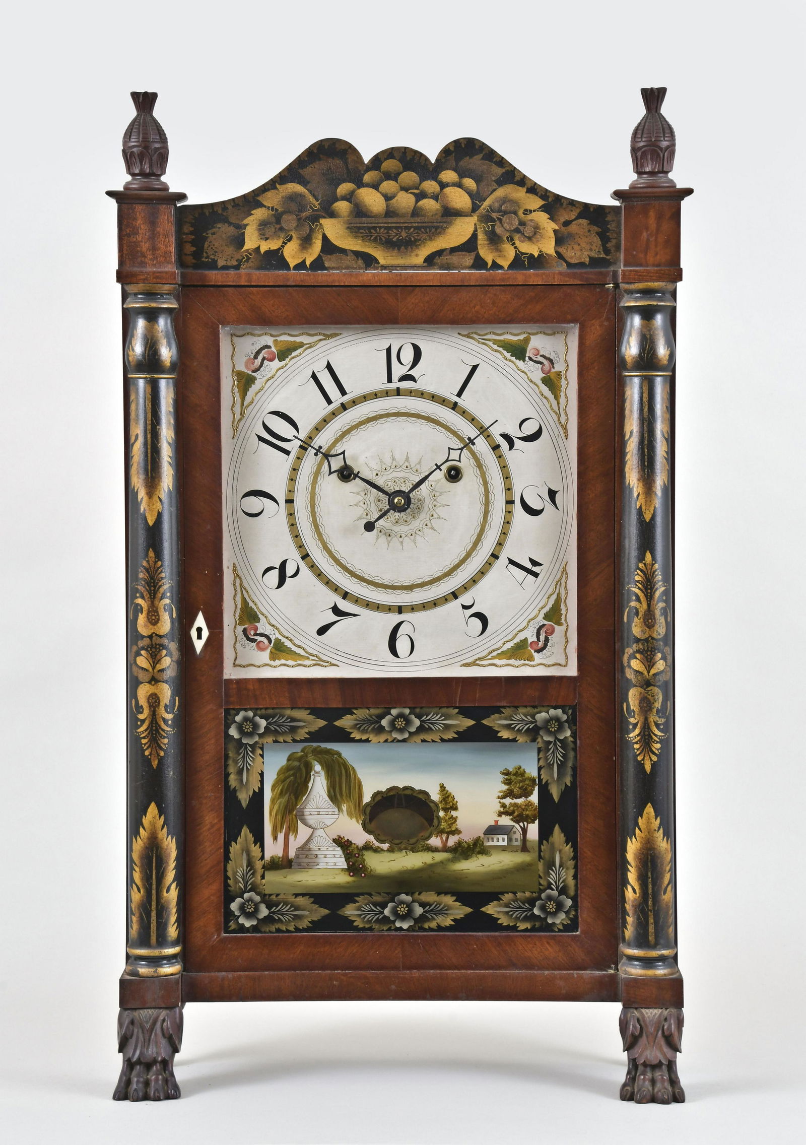 Silas Hoadley Half Column & Splat Shelf Clock (1 of 7)