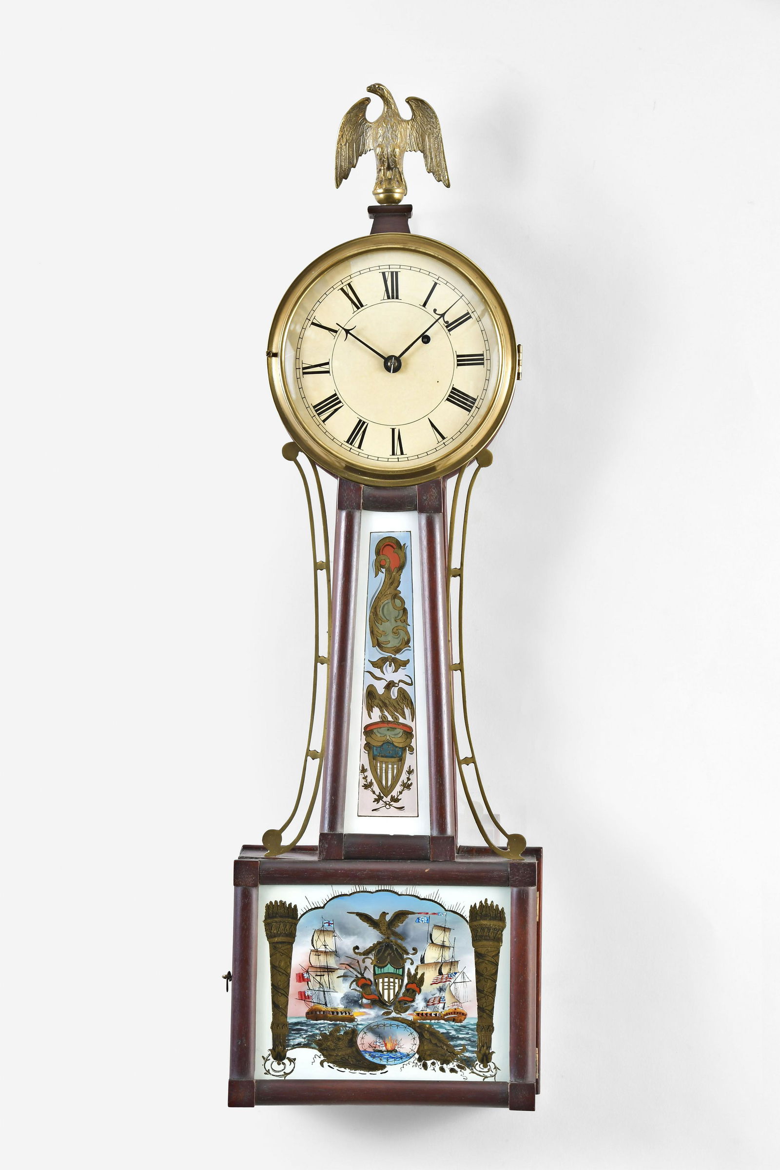 New Hampshire (Attribution) hanging banjo clock (1 of 7)