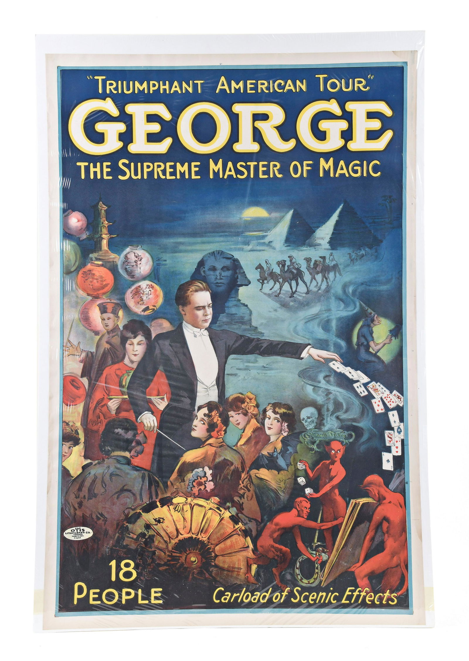 A good chromolithograph poster featuring George the (1 of 4)