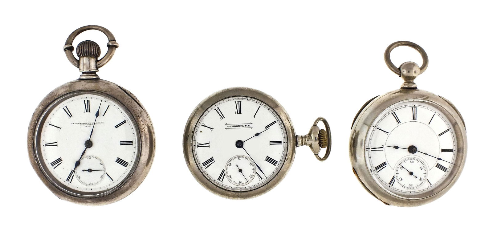 A lot of three Fredonia pocket watches including serial (1 of 3)