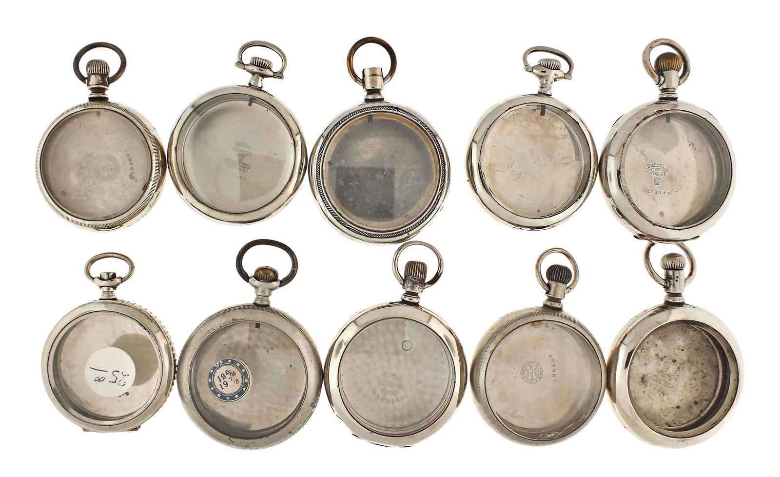 A lot of twenty nickel pocket watch cases (1 of 2)