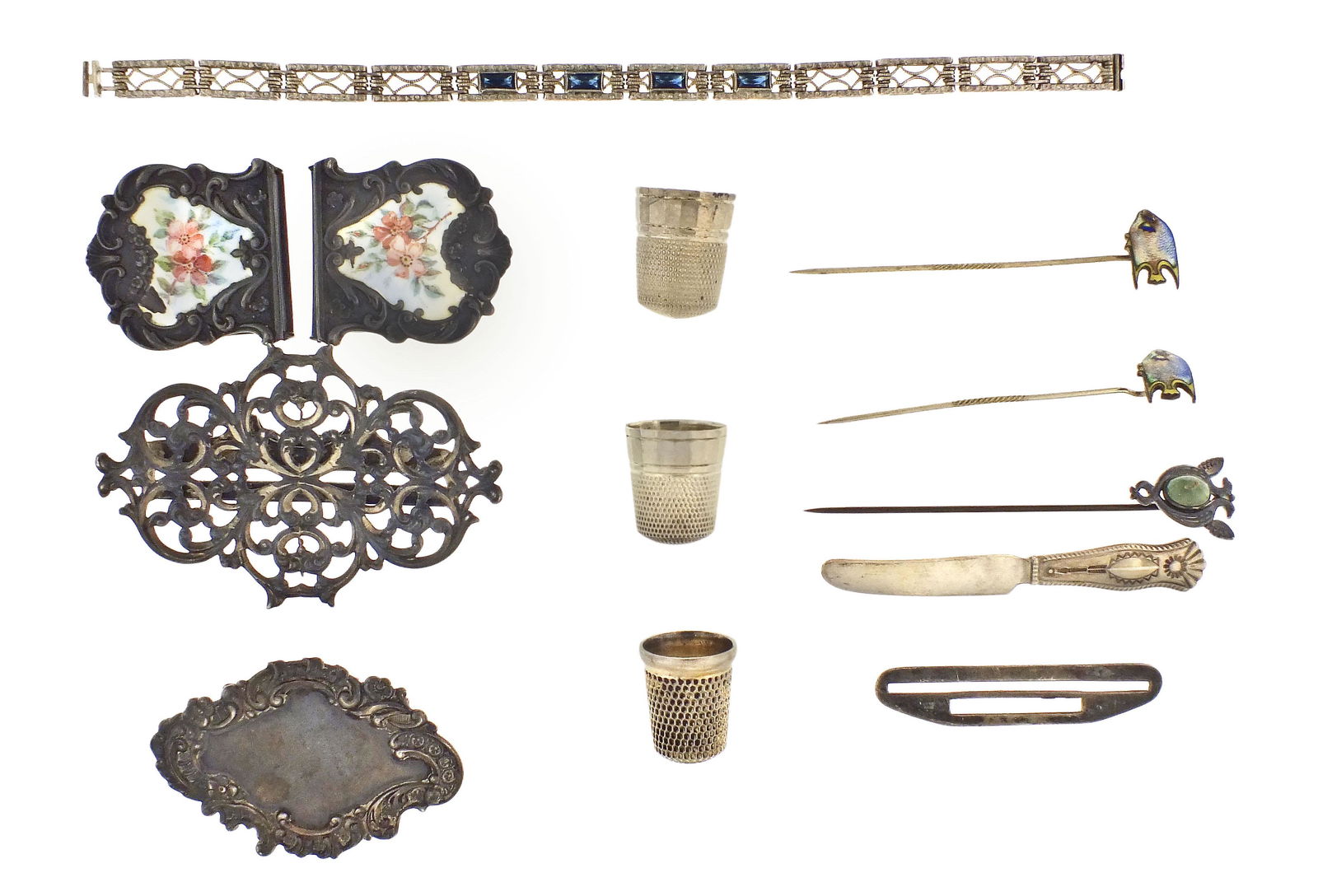 A lot of sterling silver jewelry and accessories (1 of 7)