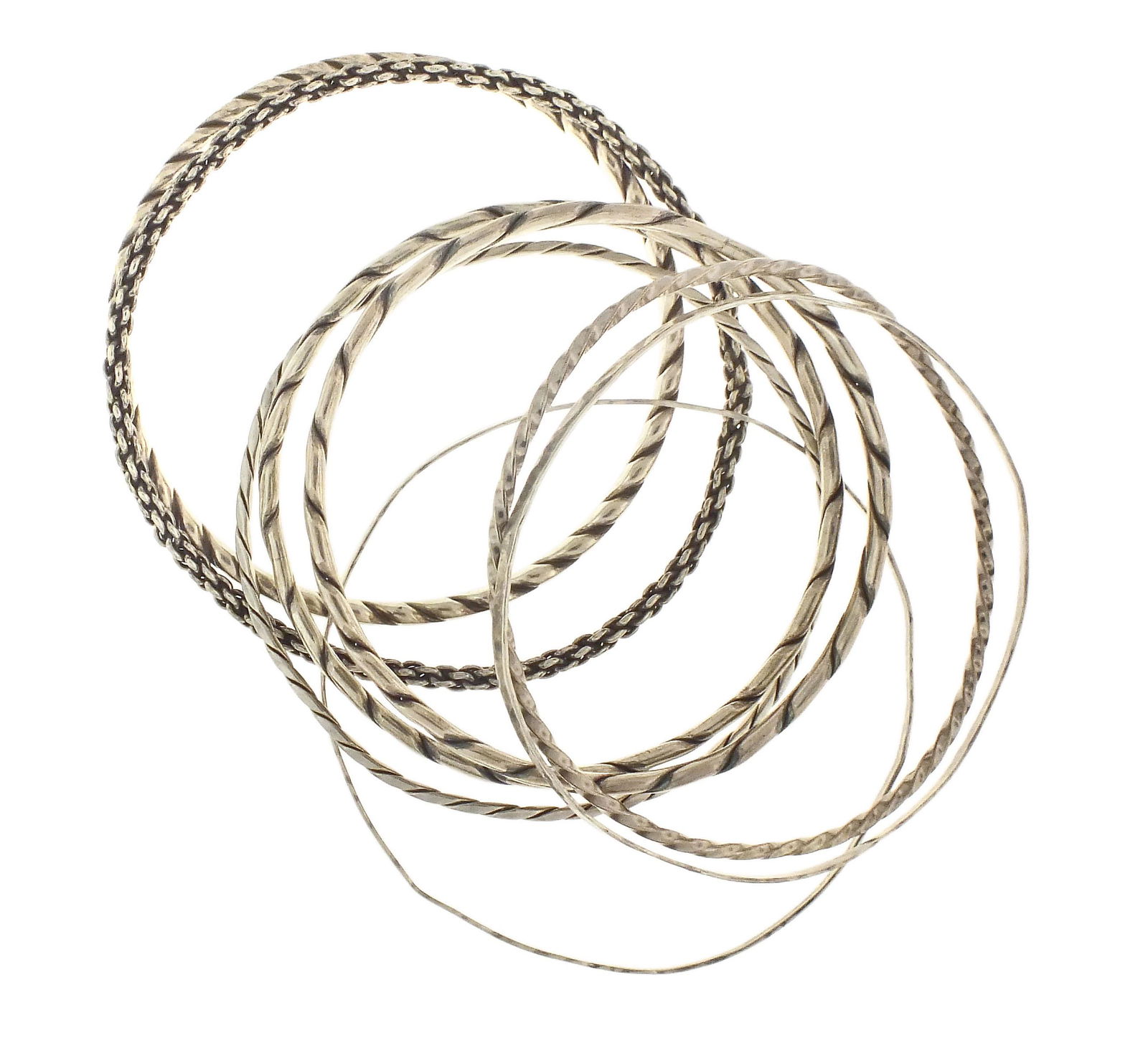 A lot of unmarked silver jewelry and accessories (1 of 4)