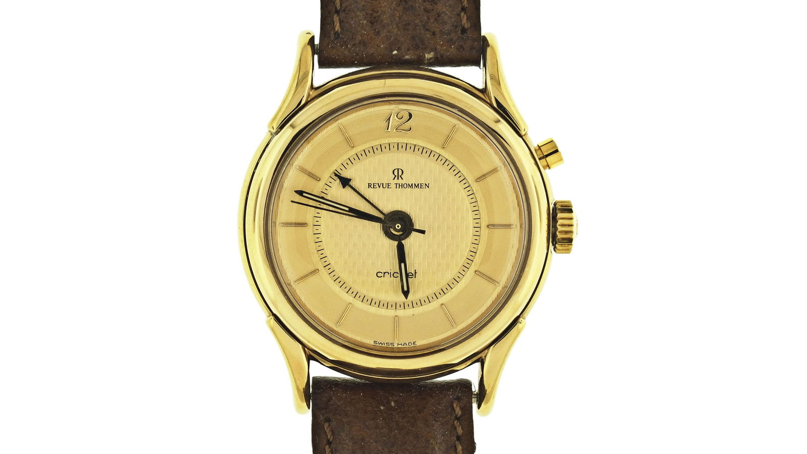 Revue Thommen Cricket 8022001 Gold plated Alarm Manual