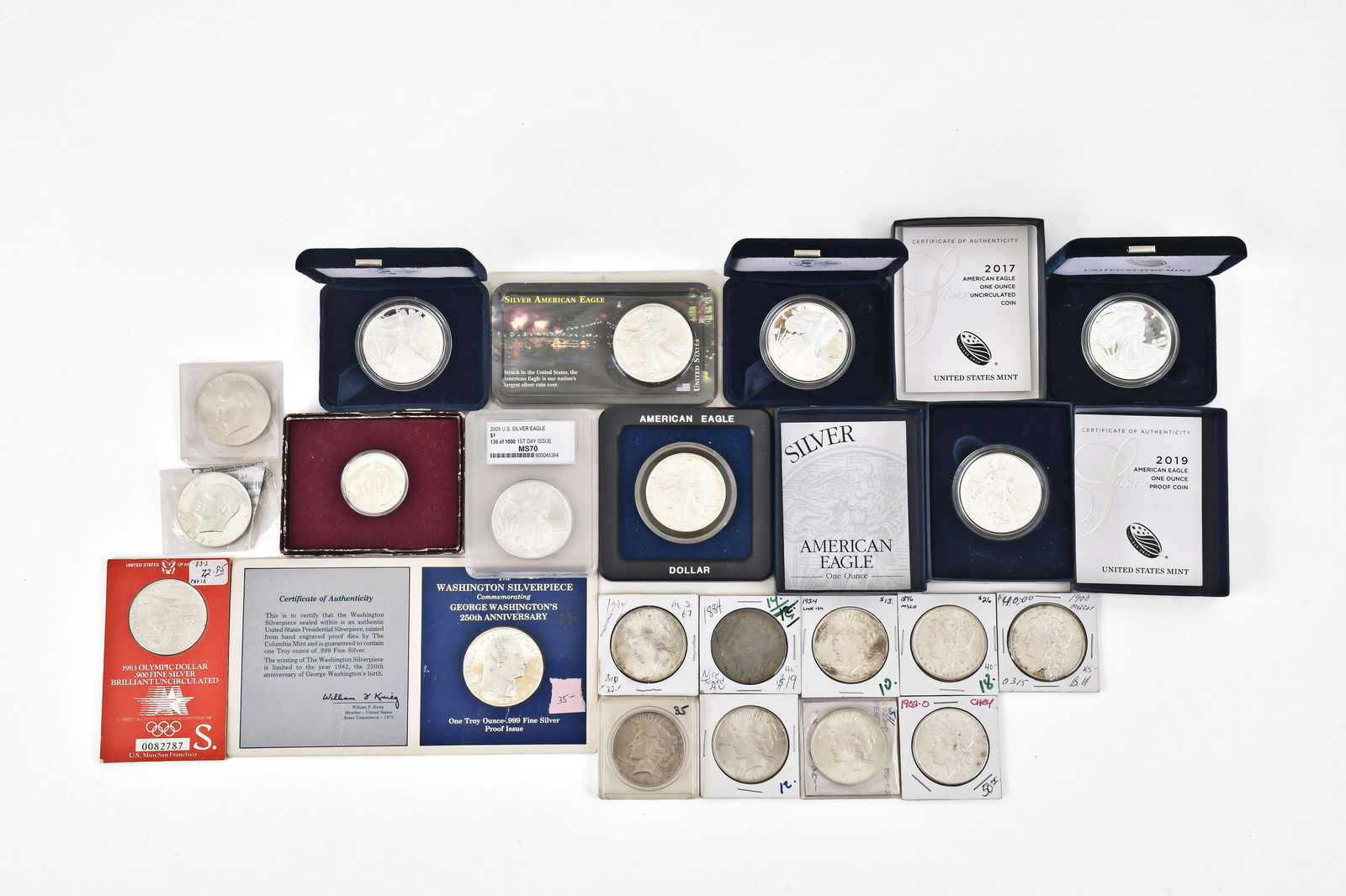 Twenty-one U.S. Silver Coins (1 of 3)