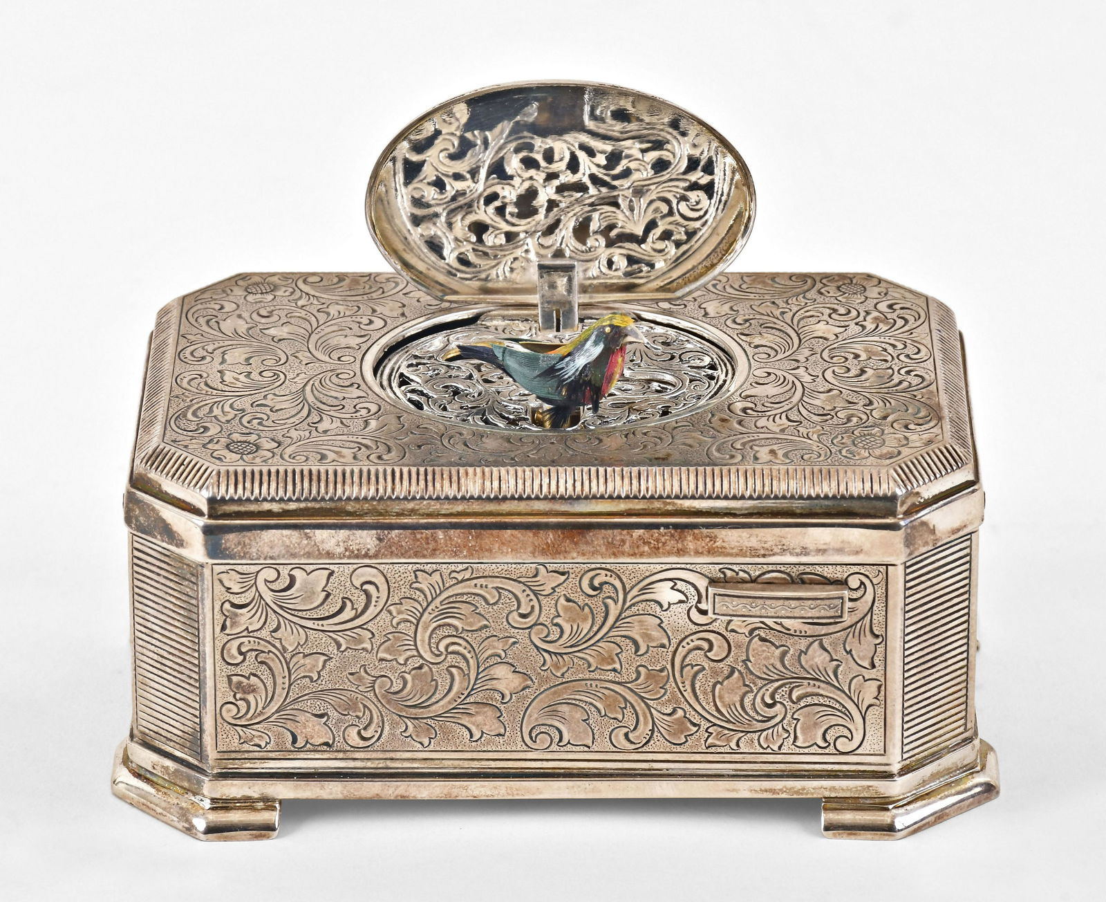 A late 20th century singing bird box by MMM (1 of 12)