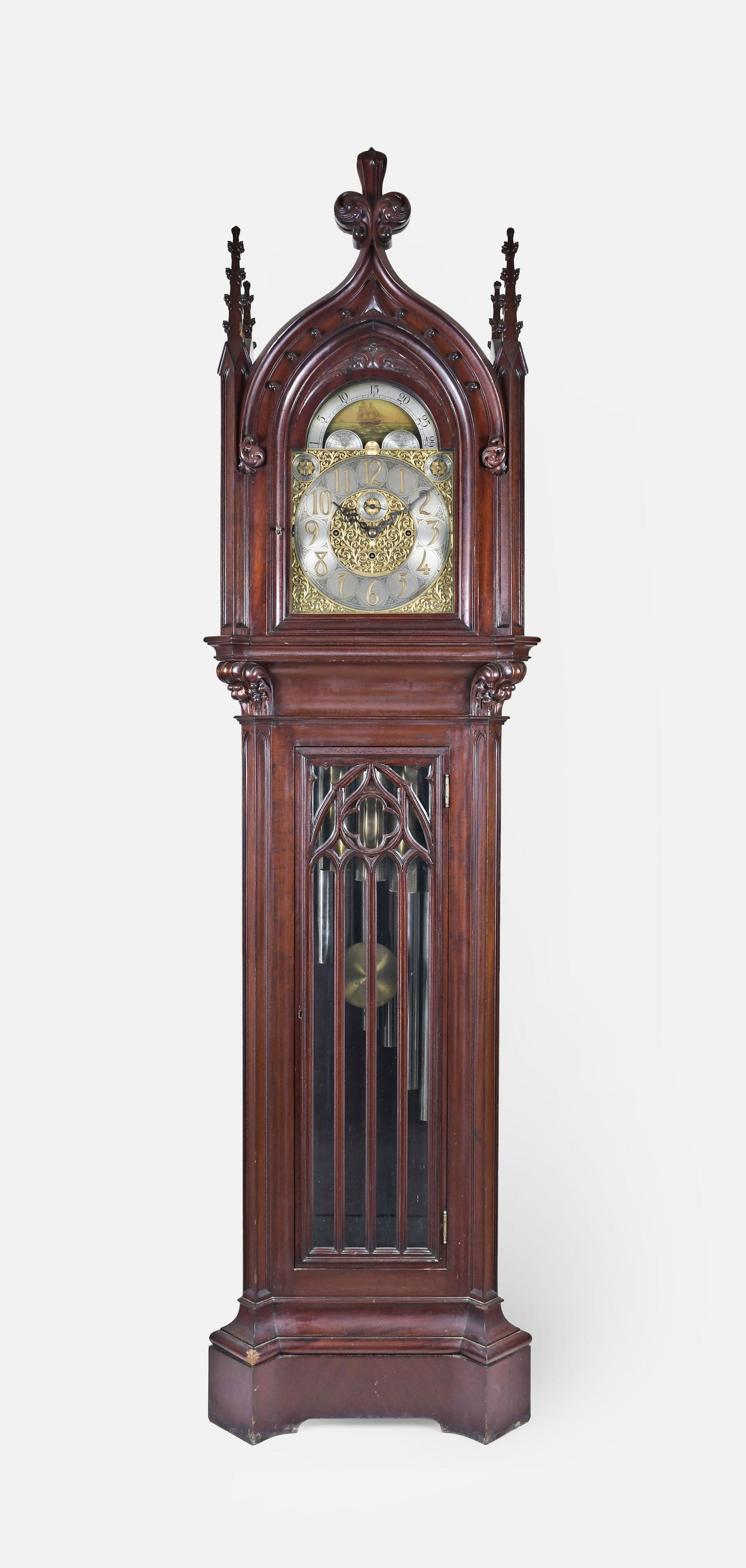 Herschede Hall Clock Co. Pattern No. 83 Gothic Style Chiming Hall Clock (1 of 11)