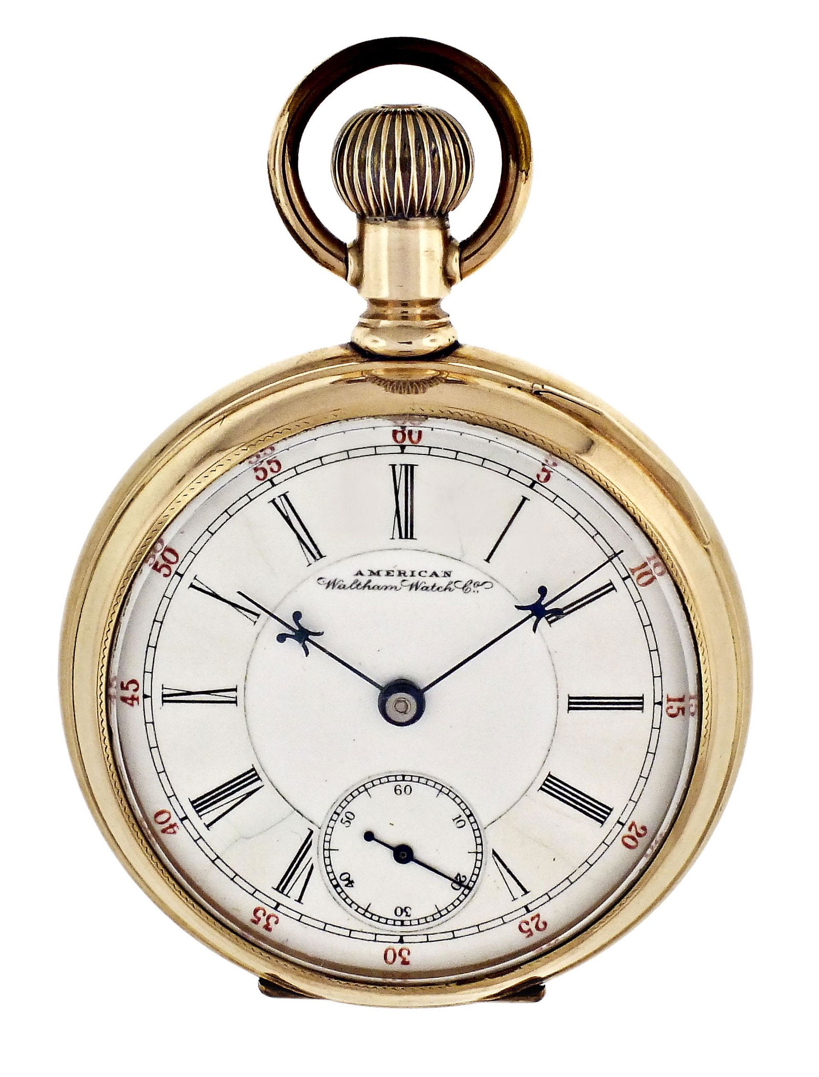 A 14 Karat Gold Waltham Model 1883 Pocket Watch