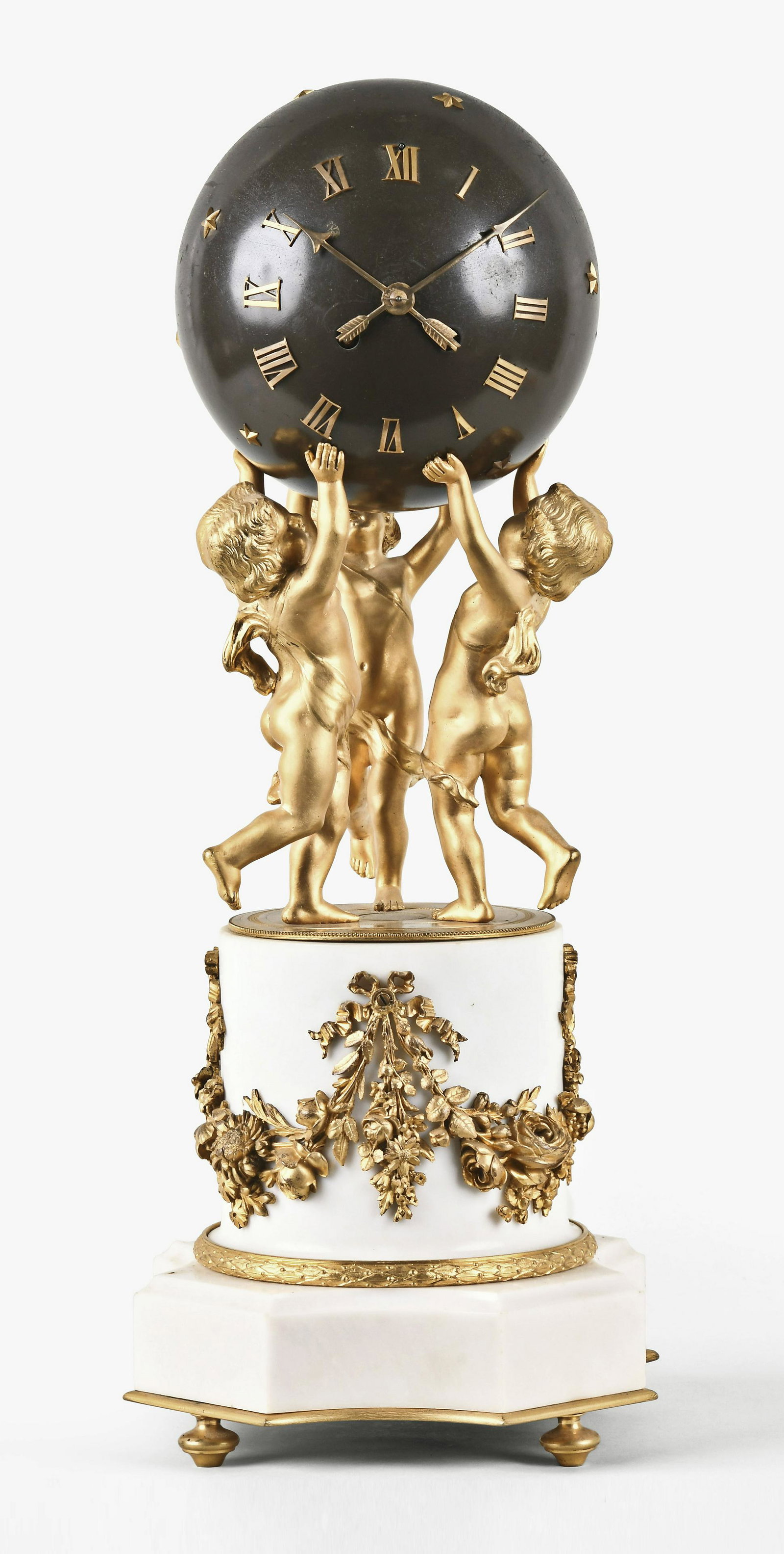 A good later 19th century French figural table clock (1 of 7)