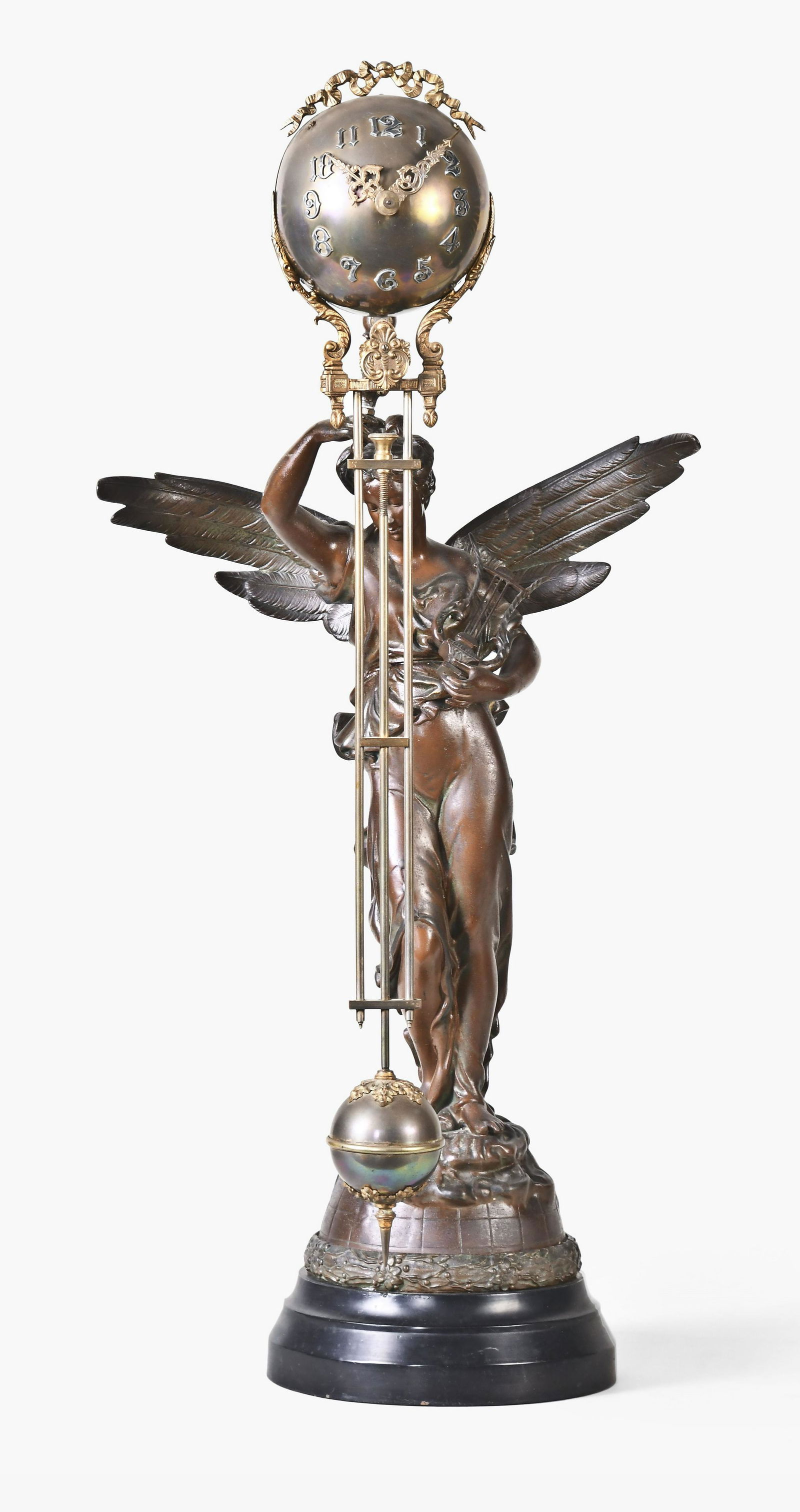 Ansonia Clock Co Gloria Ball Swing mantel clock (1 of 7)