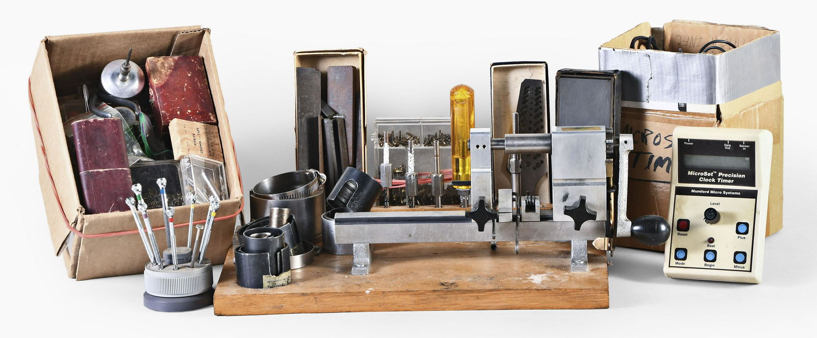 A good lot of clock and watchmakers tools (1 of 1)