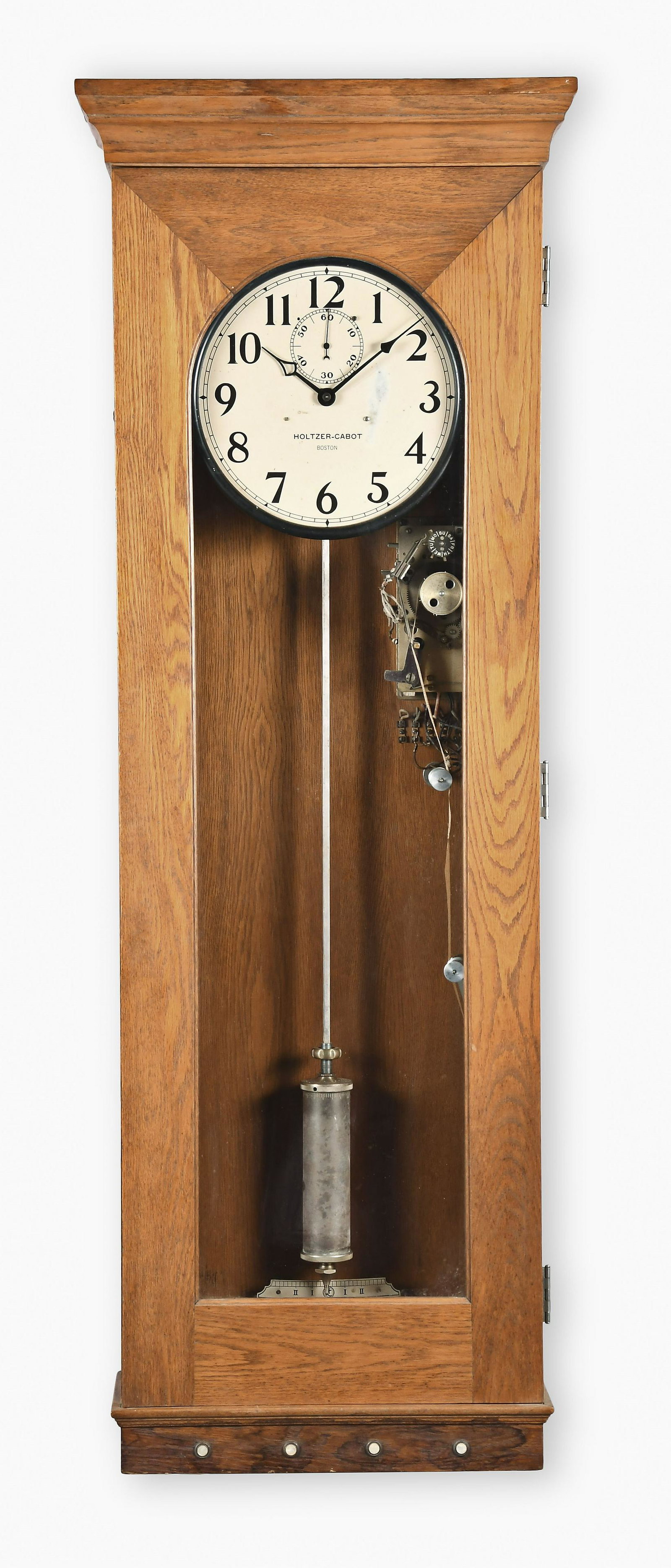 Holtzer Cabot Co. hanging electromagnetic master clock (1 of 8)