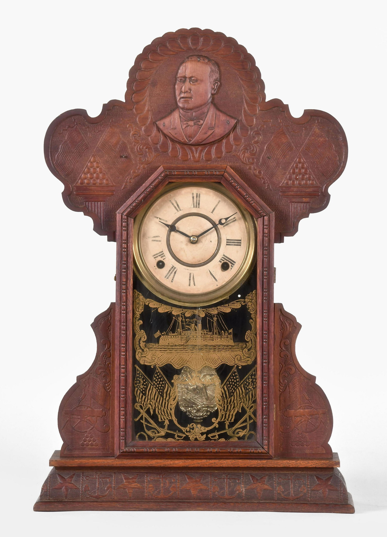 E. Ingraham Mckinley mantel clock (1 of 7)