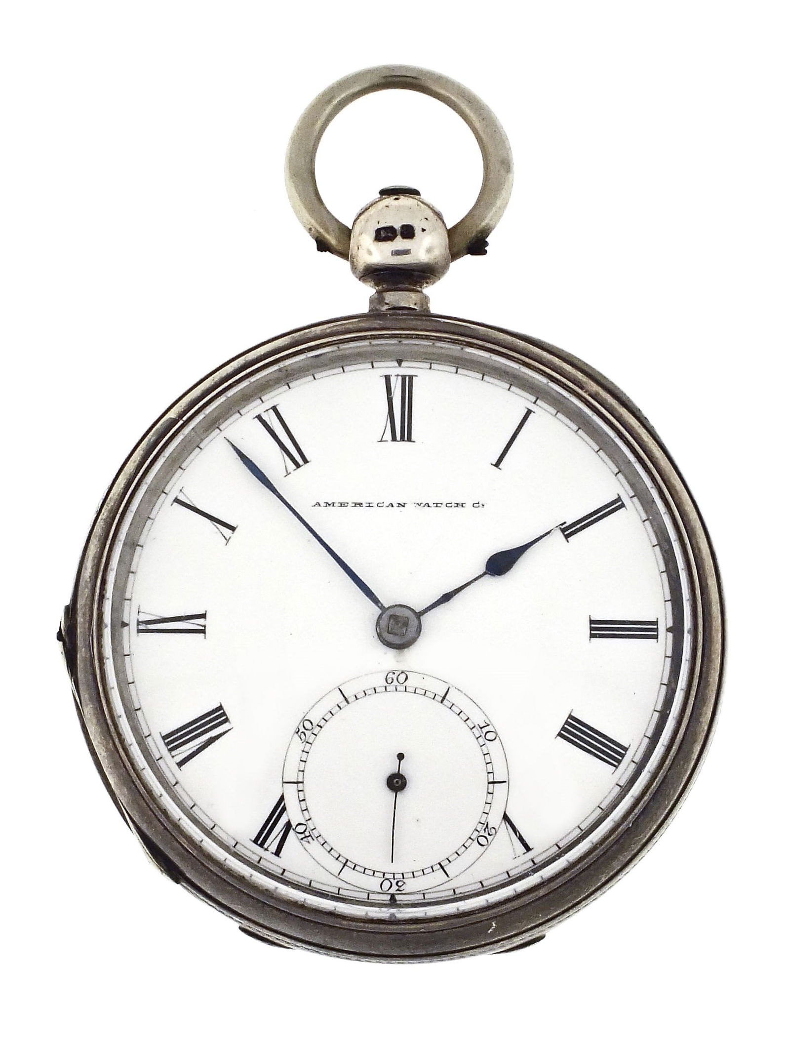 A mid 19th century silver Dennison Howard & Davis pocket watch (1 of 8)