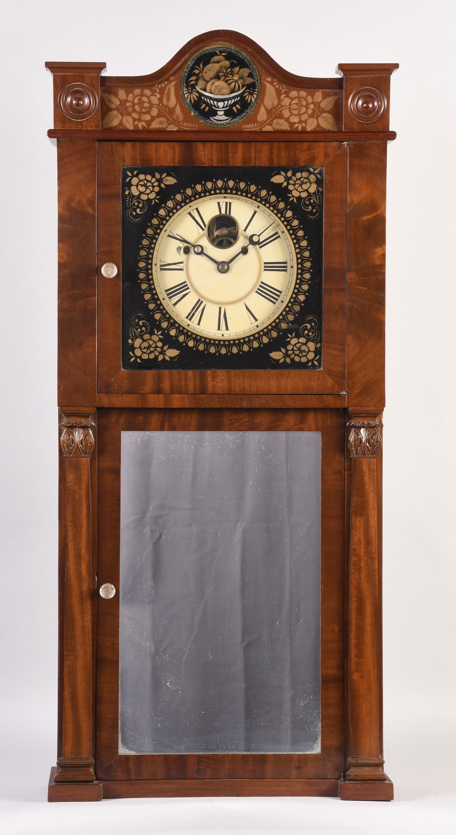 Hotchkiss & Benedict mahogany shelf clock (1 of 10)