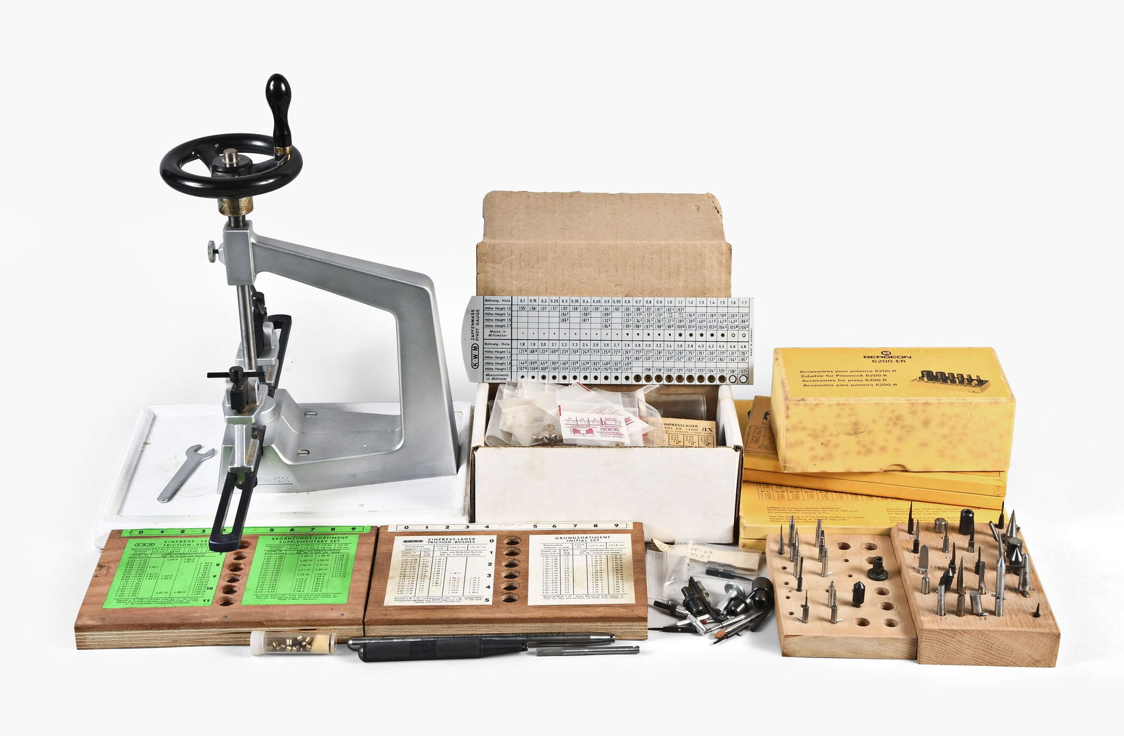 A Clockmaker's Bergeon Bushing Tool With Accessories Auction