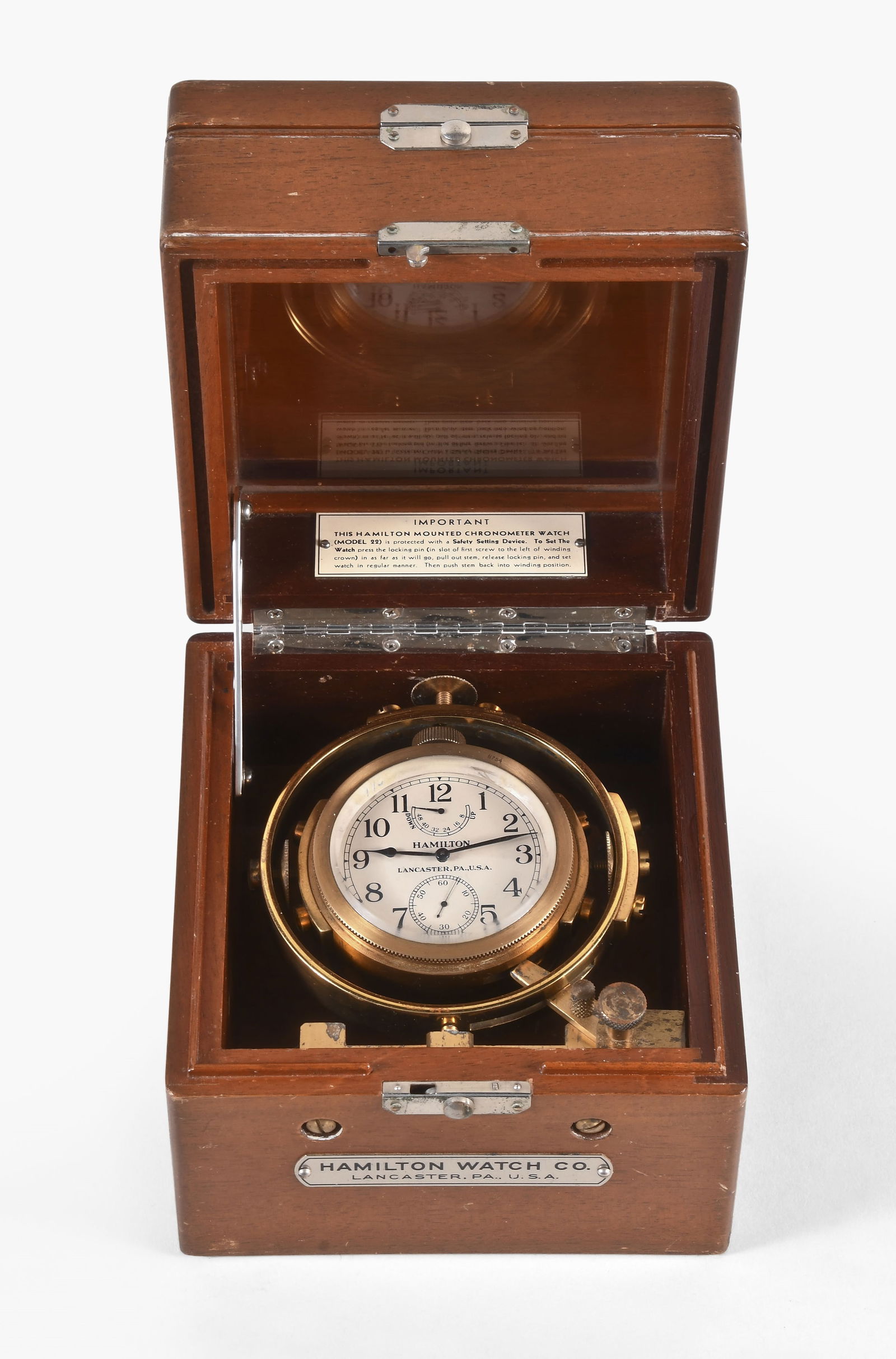 A Hamilton model 22 deck watch (1 of 9)