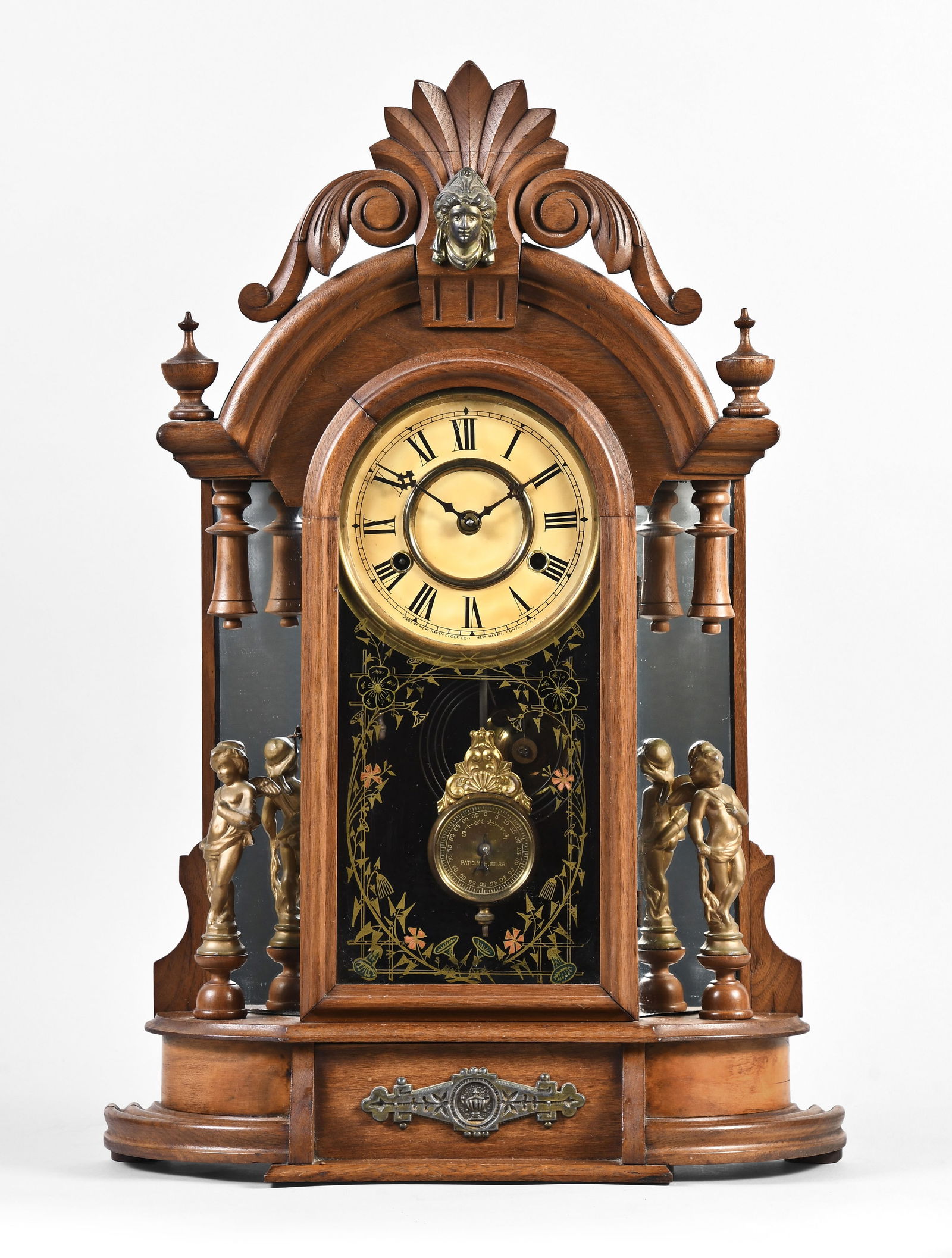 New Haven Clock Co. Occidental shelf clock (1 of 7)