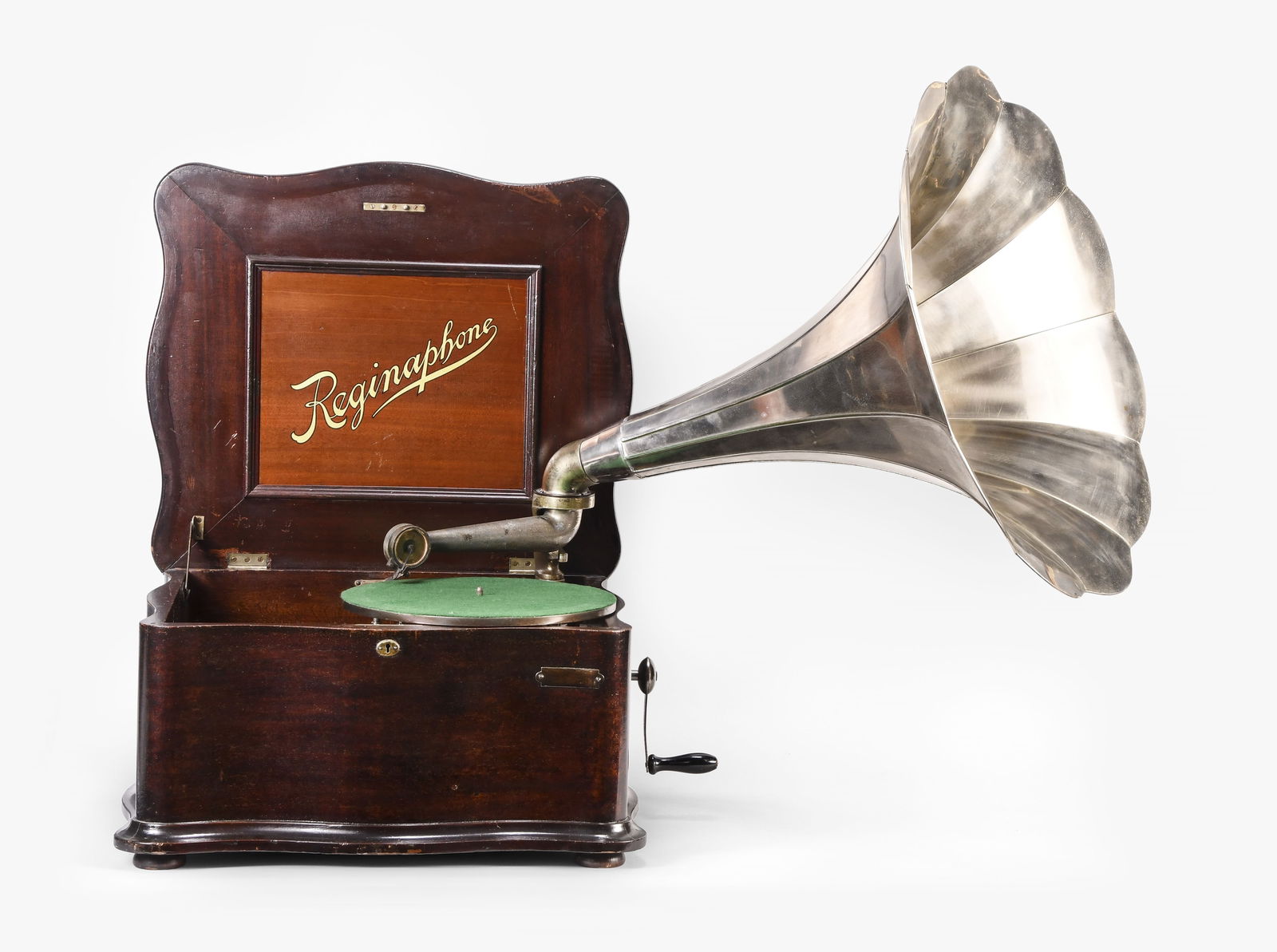 Reginaphone combination disc music box and phonograph (1 of 11)